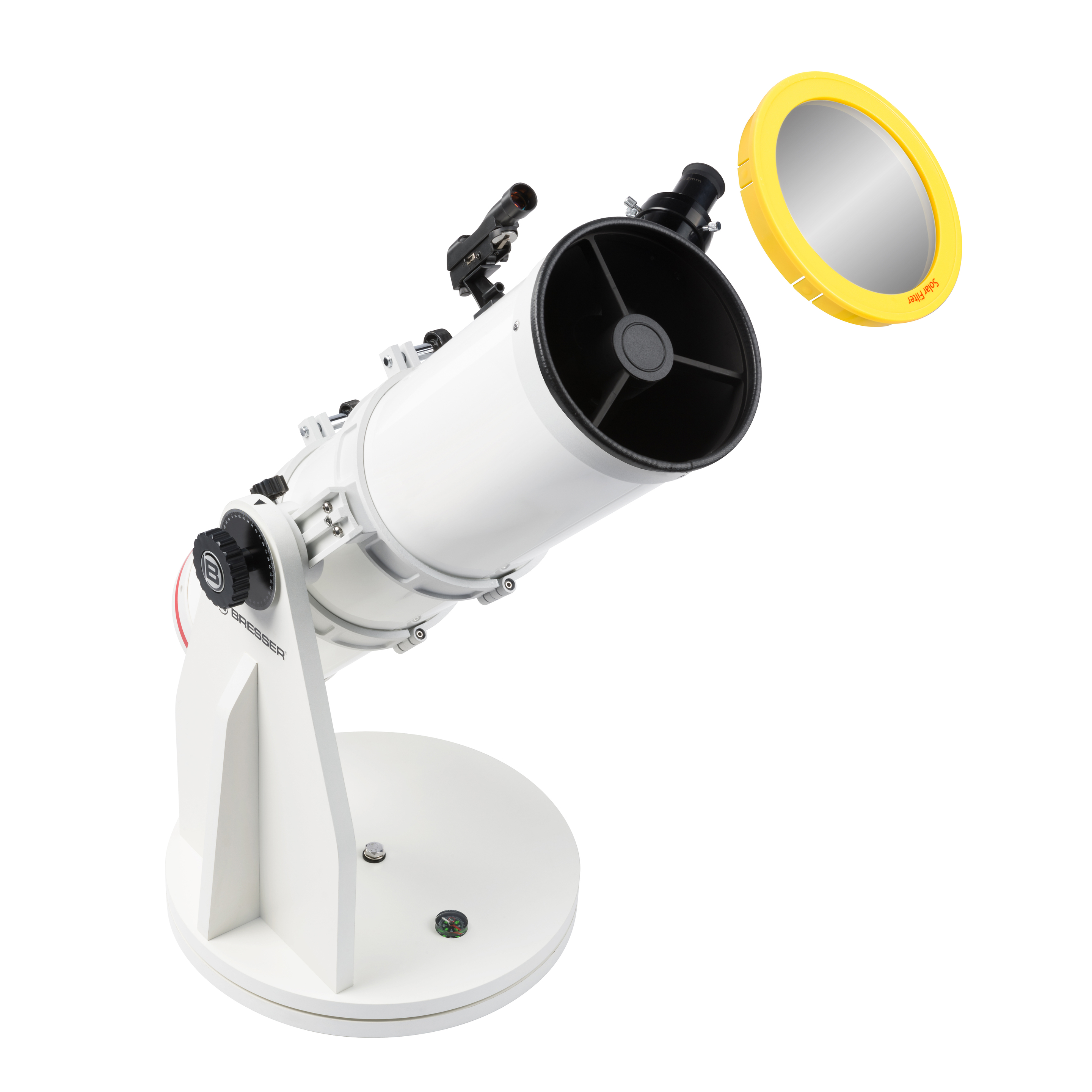 Telescópio De Dobson De Bressser Messier 6 " - Branco - Telescópio de viagem de avanço. N óptico com espelho primário parabólico. Motor de pesquisa de LED, Kellner 25mm + 9mm Ocular, filtro lunar. 2.0 ". | Sport Zone MKP