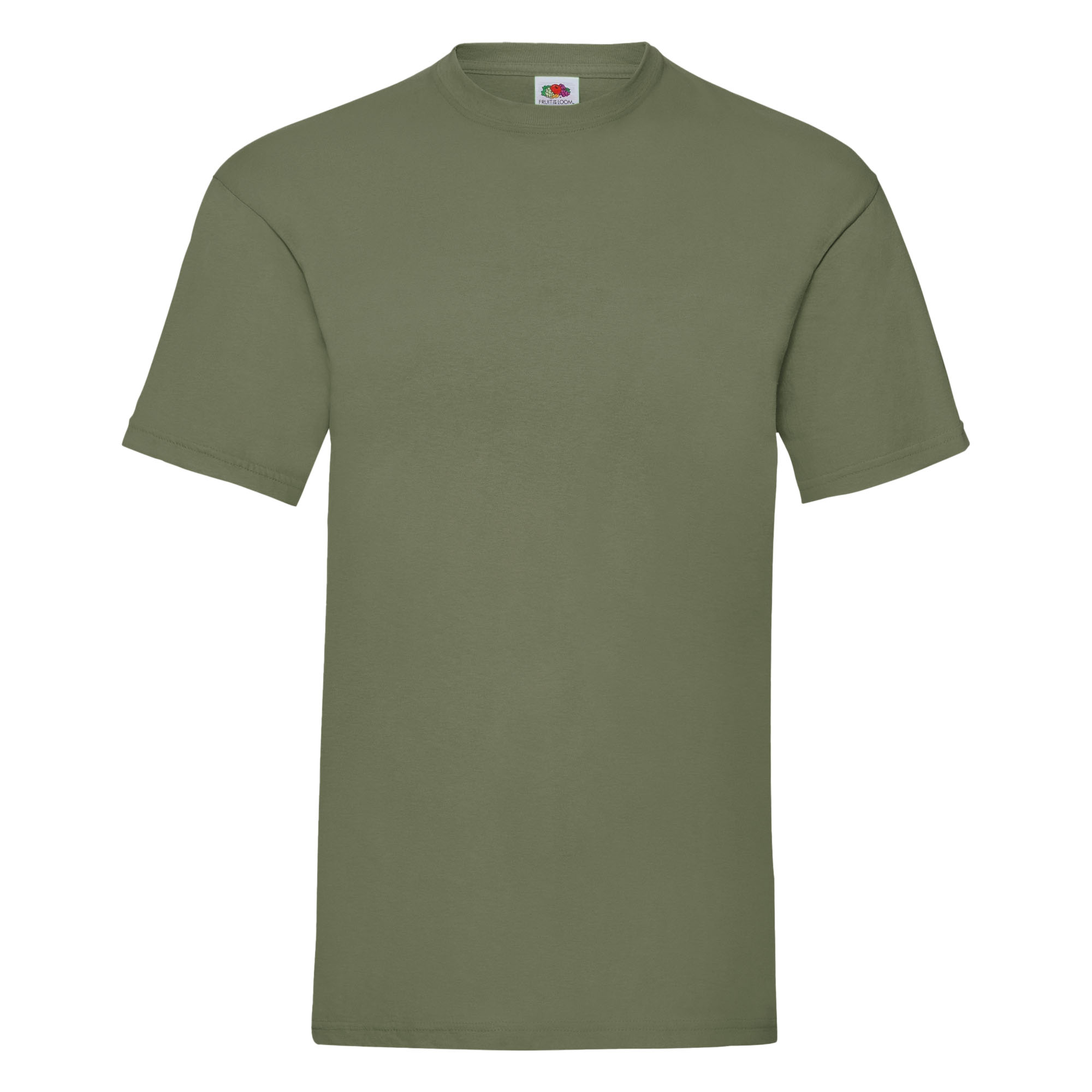 T-shirt Fruit Of The Loom Valueweight - verde-oliva - 