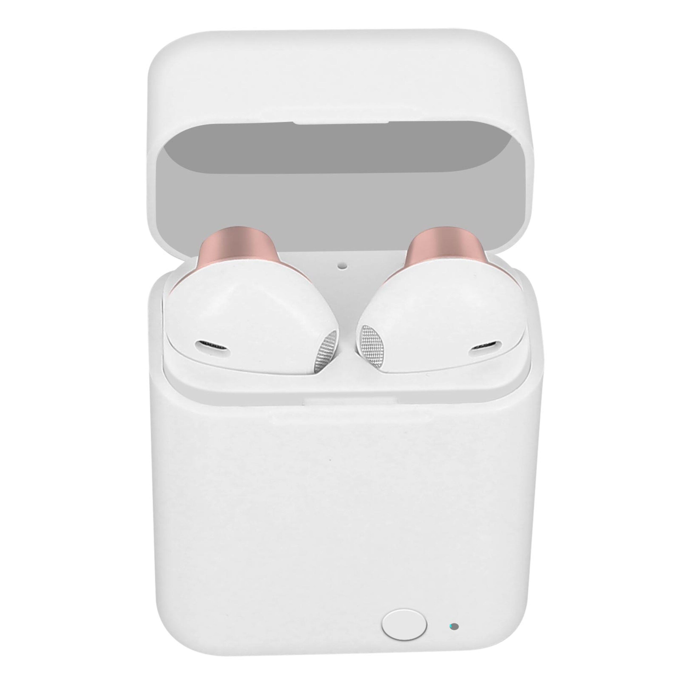 Auriculares Bluetooth 5.0 Estuche De Carga 12h Botón De Control Akashi - Rosa - Rosa  MKP