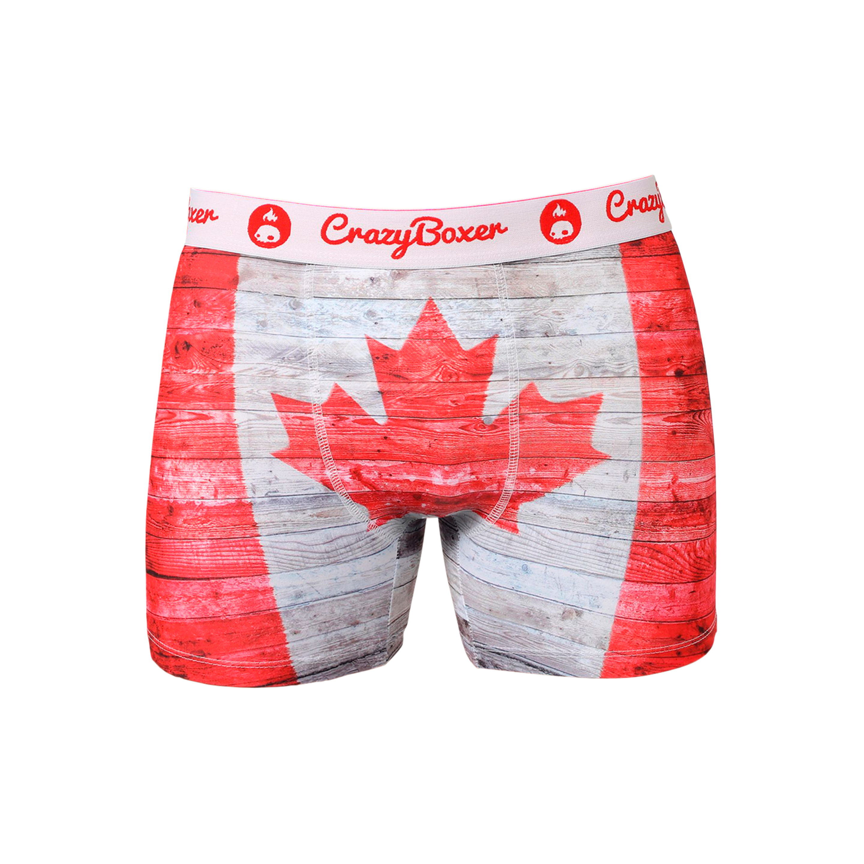Cuecas Crazy Boxer Canadá - blanco-rojo - 