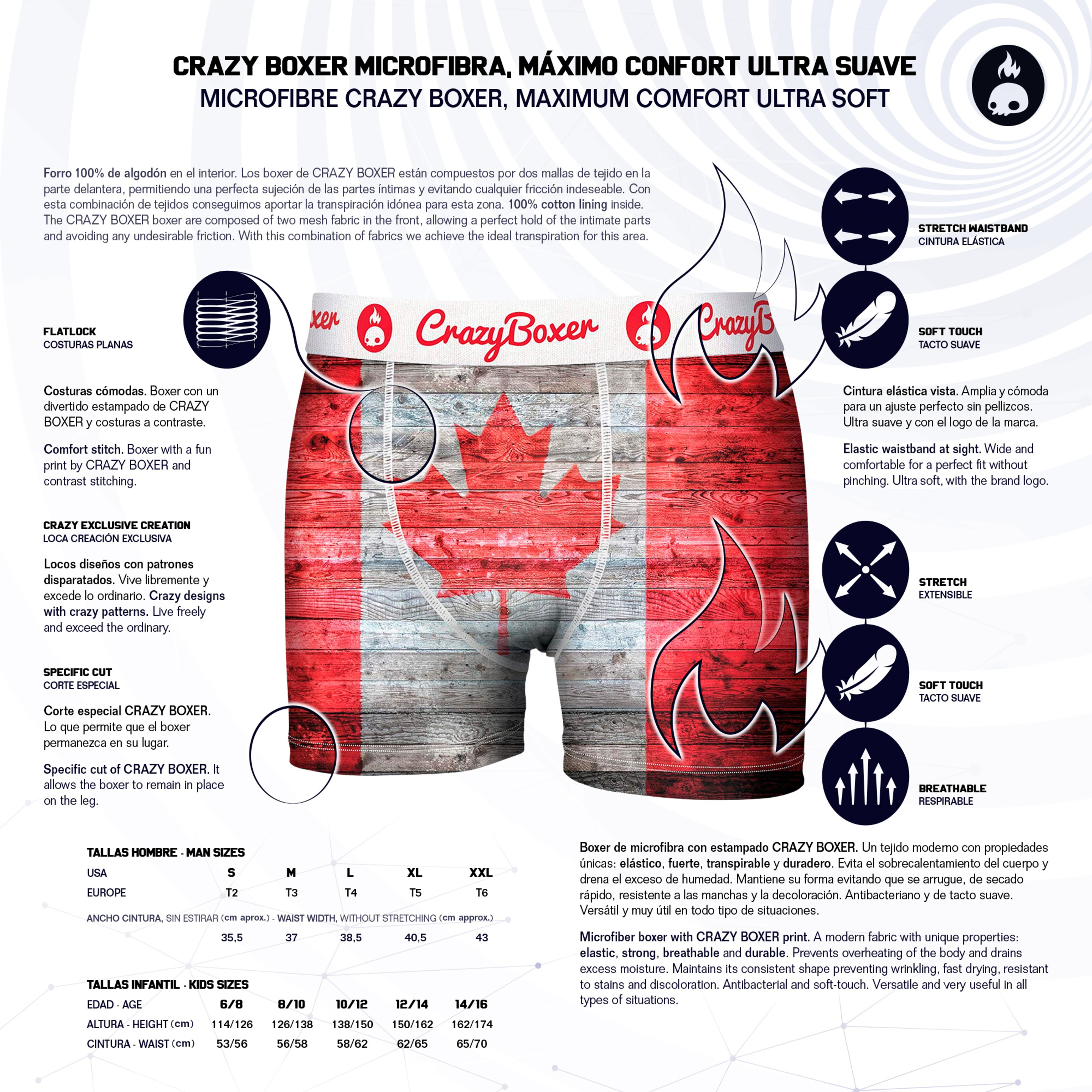 Calzoncillos Crazy Boxer Canada