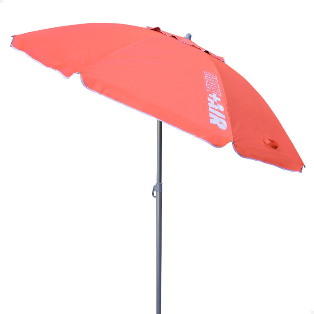 Guarda-chuva De Praia Corta-vento Ø200 Cm C/mastro Basculante E Proteção Uv50 Coral Aktive