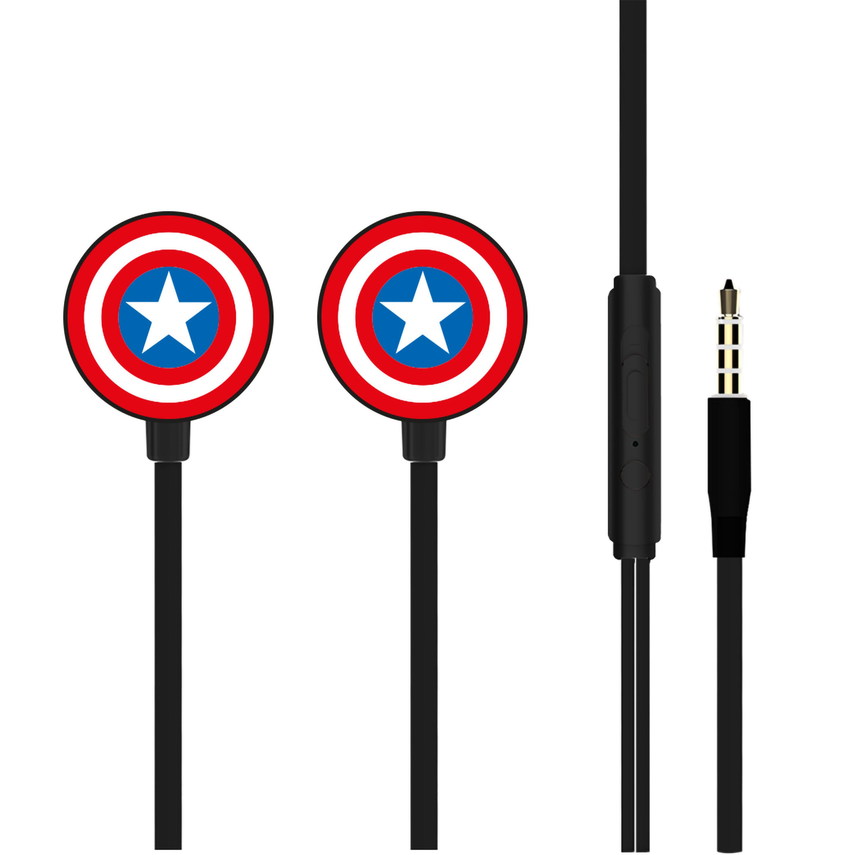 Earphones Captain America 003 Marvel Negro - multicolor - 