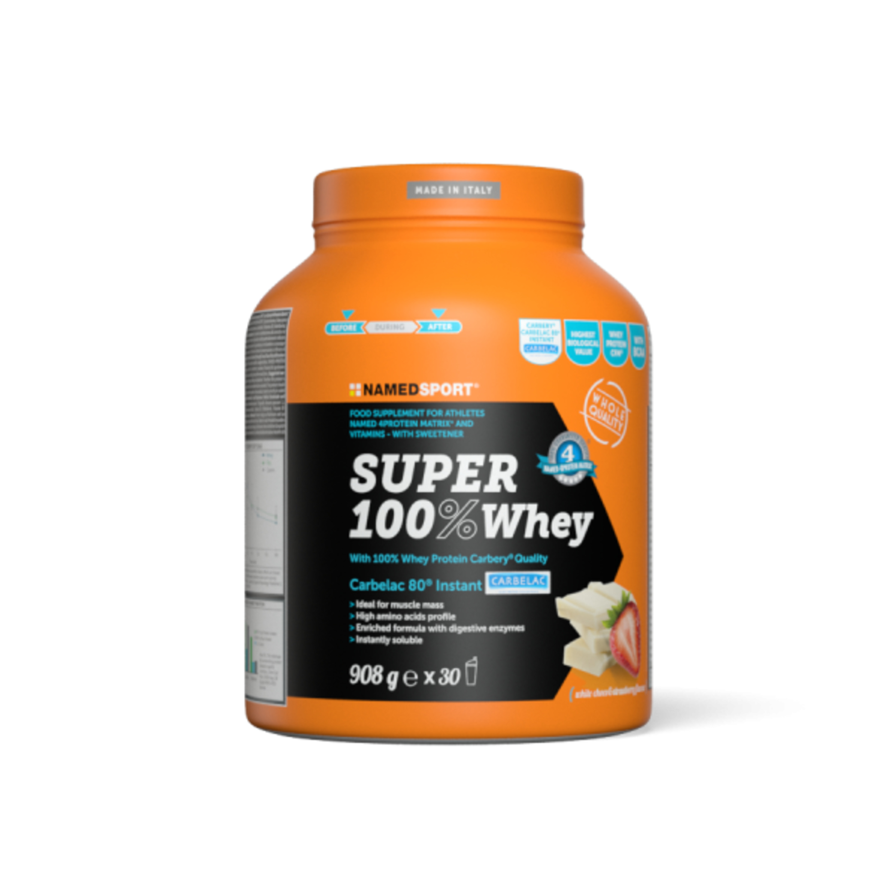 Super 100% Whey White Choco & Strawberry - 908g