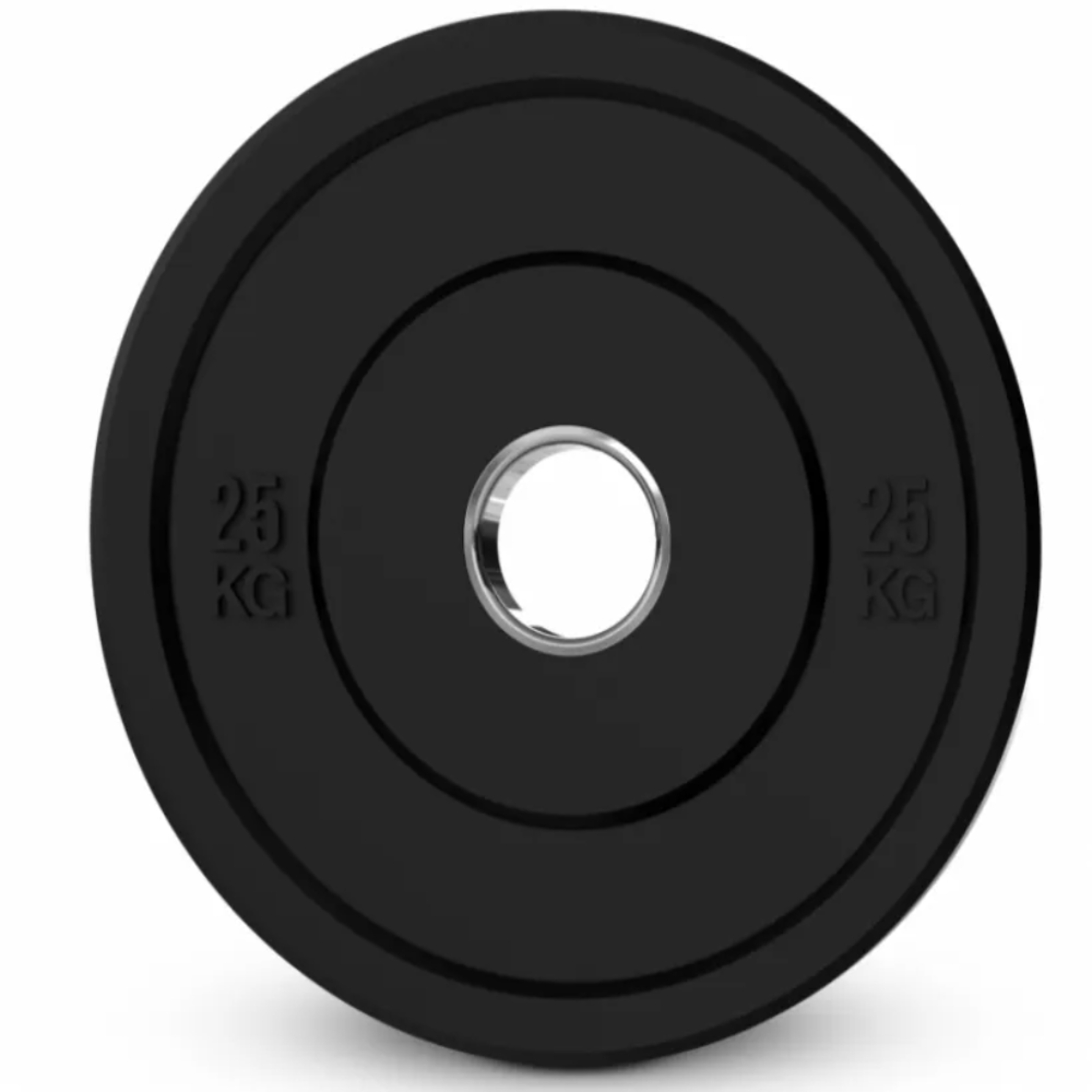 Disco Olímpico Bumper 25 Kg Y 50mm - negro - 
