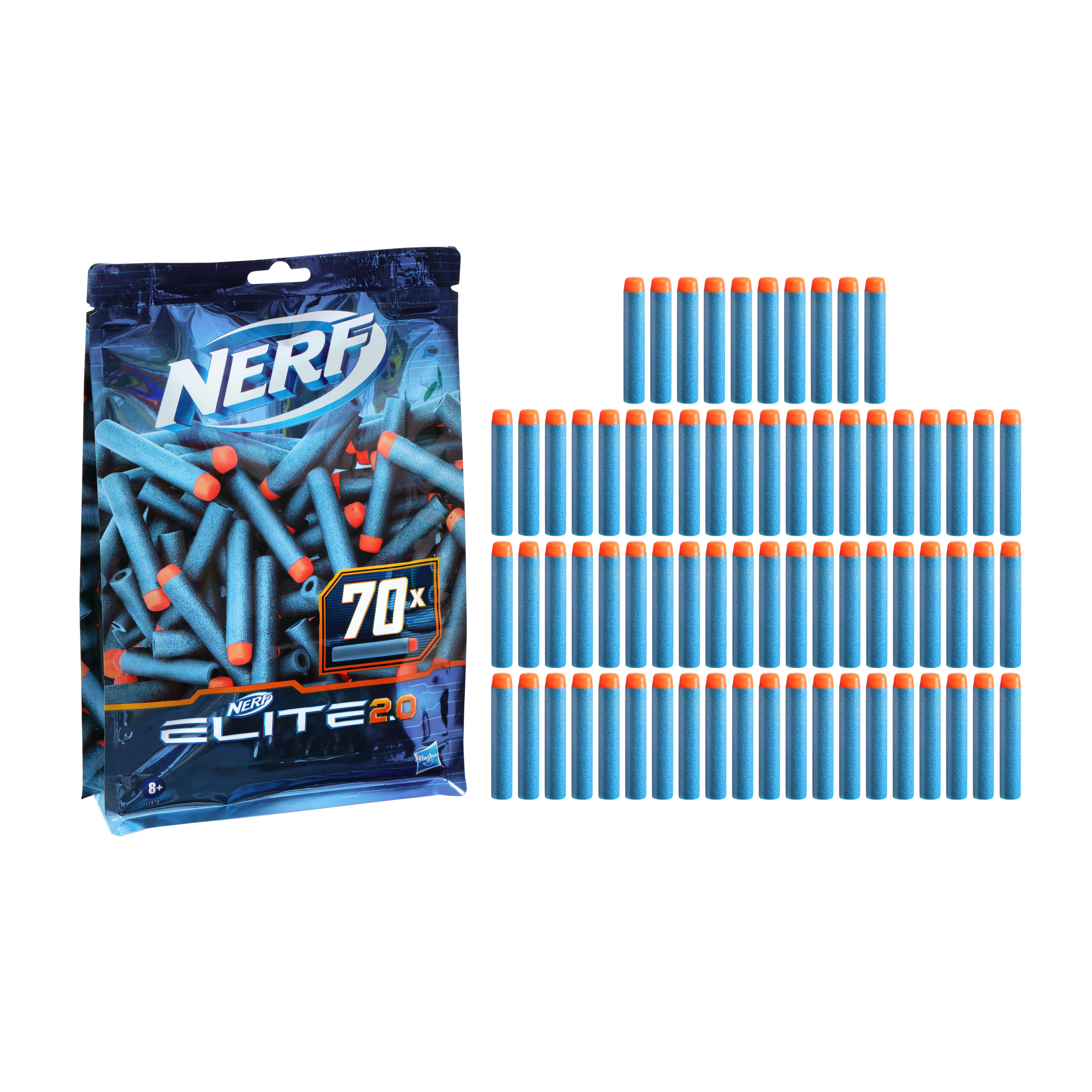 Set De 70 Dardos De Repuesto Nerf Elite 2.0 - multicolor - 