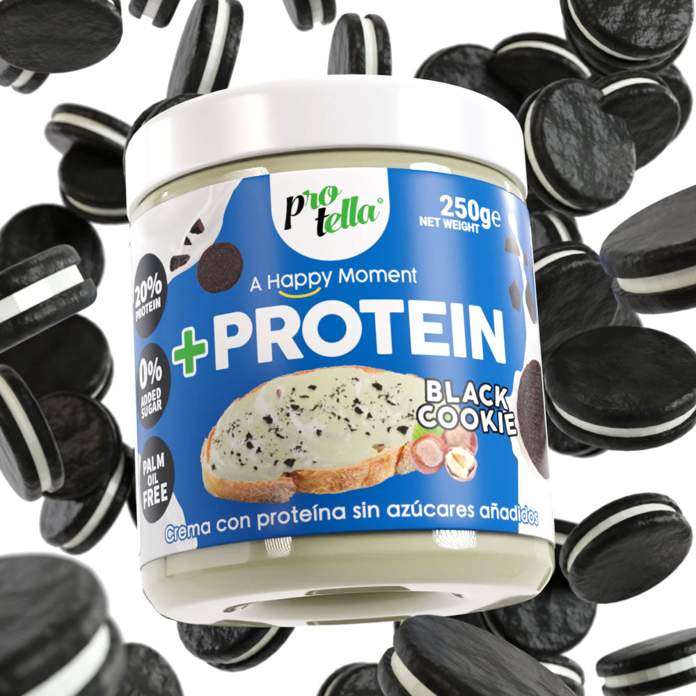 Crema Proteica Sabor Oreo - Protella Store Protella® Black Cookie 250g  MKP