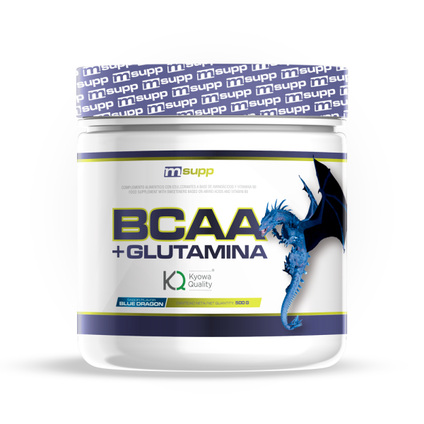 L-glutamina Kyowa + Bcaa - 500g De Mm Supplements Sabor Blue Dragon -  - 