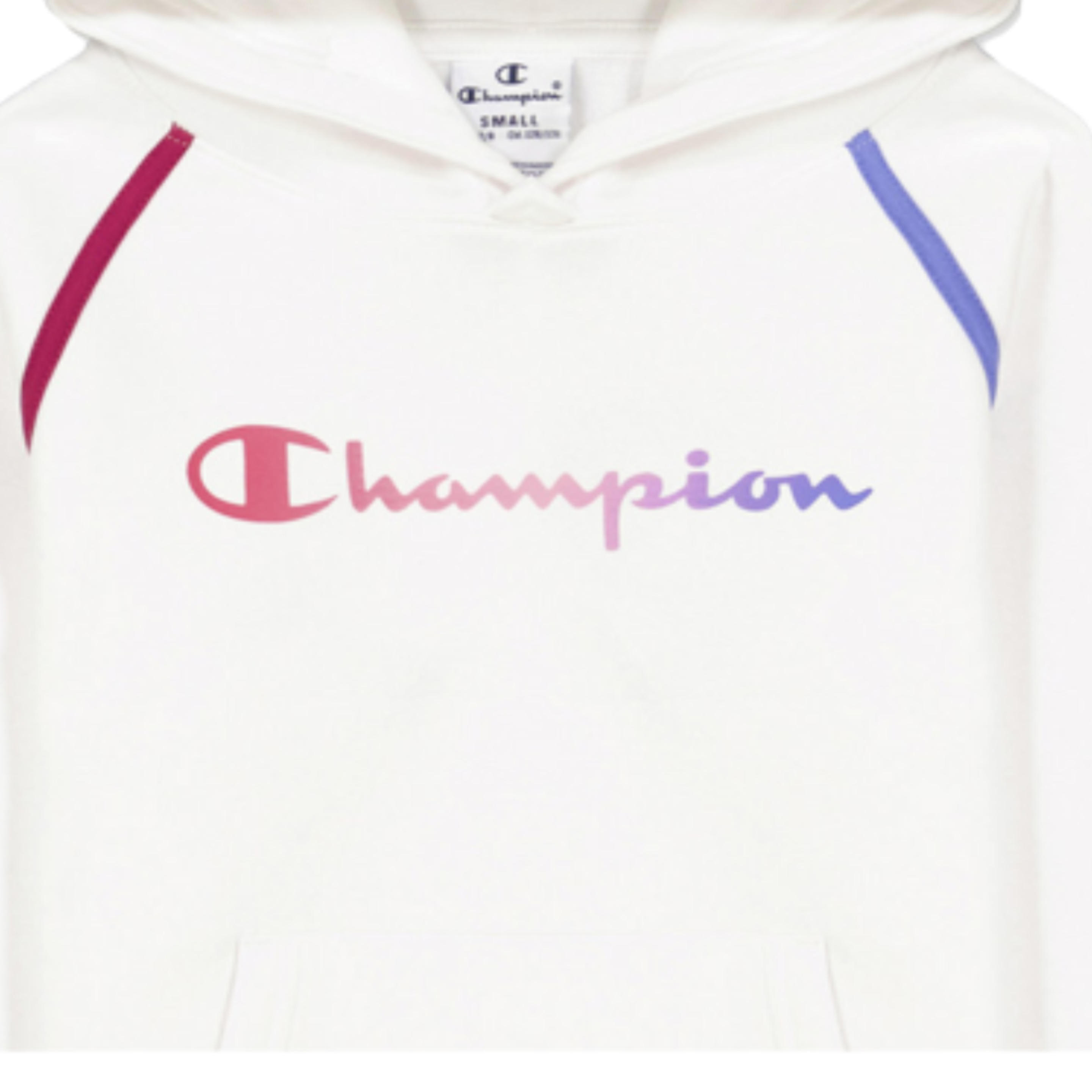 Camisola Com Capuz Criança Com Estampado Champion. Branco - Branco/Multicolor | Sport Zone MKP
