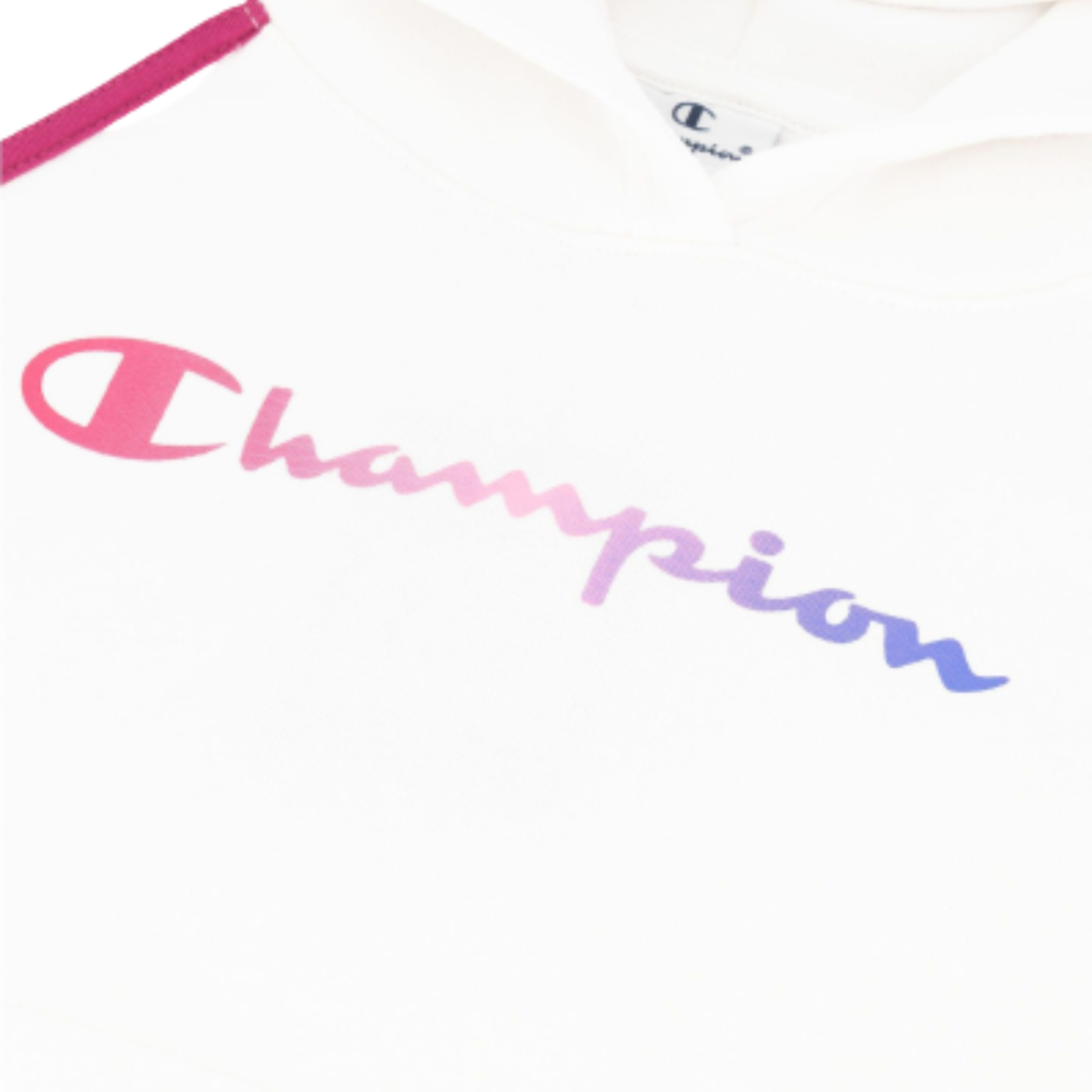 Camisola Com Capuz Criança Com Estampado Champion. Branco - Branco/Multicolor | Sport Zone MKP
