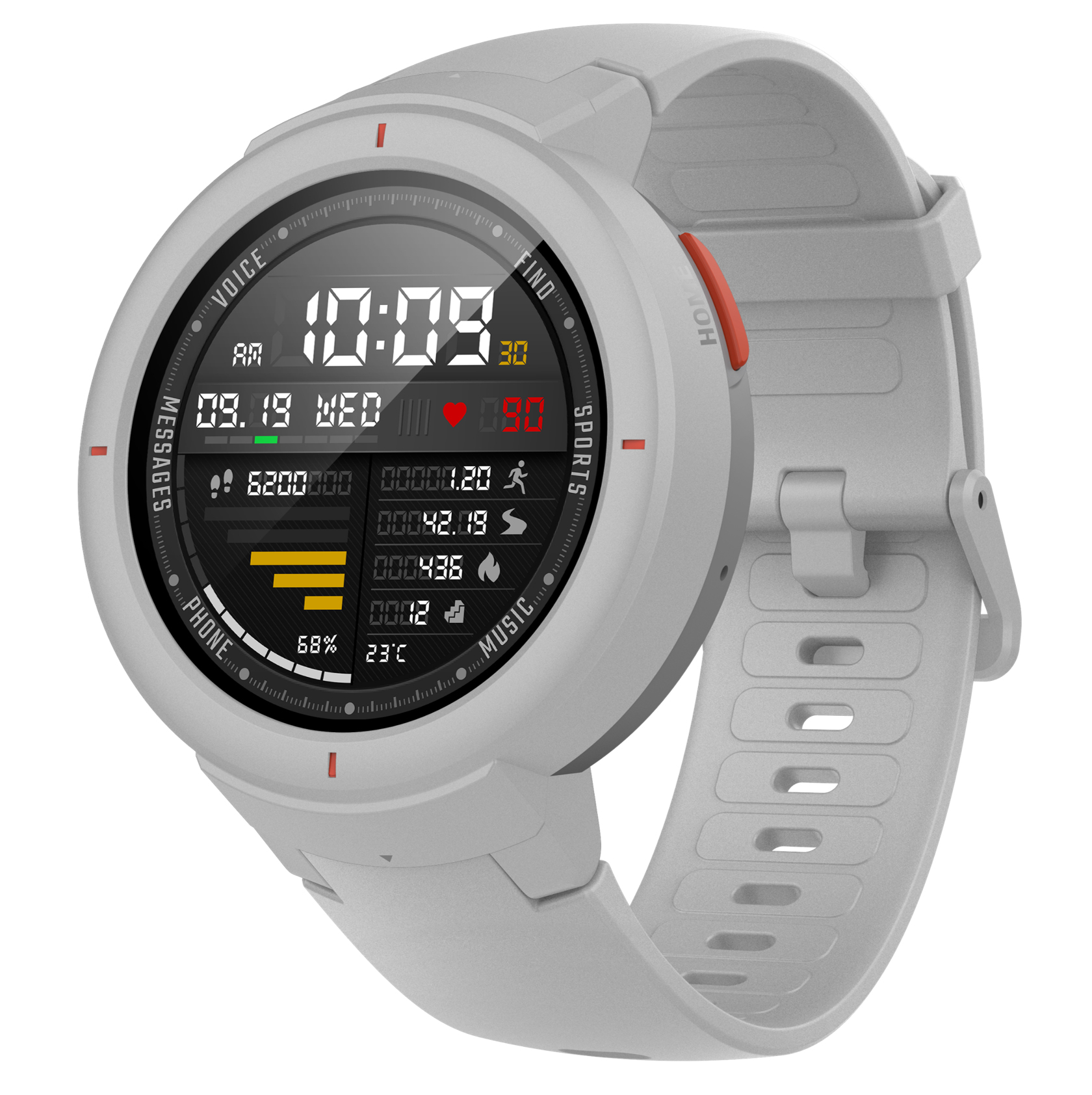 Reloj Inteligente Xiaomi Amazfit Vergé Blanco - Pantalla 3.3cm - Bt - Wifi - Sensor Frec