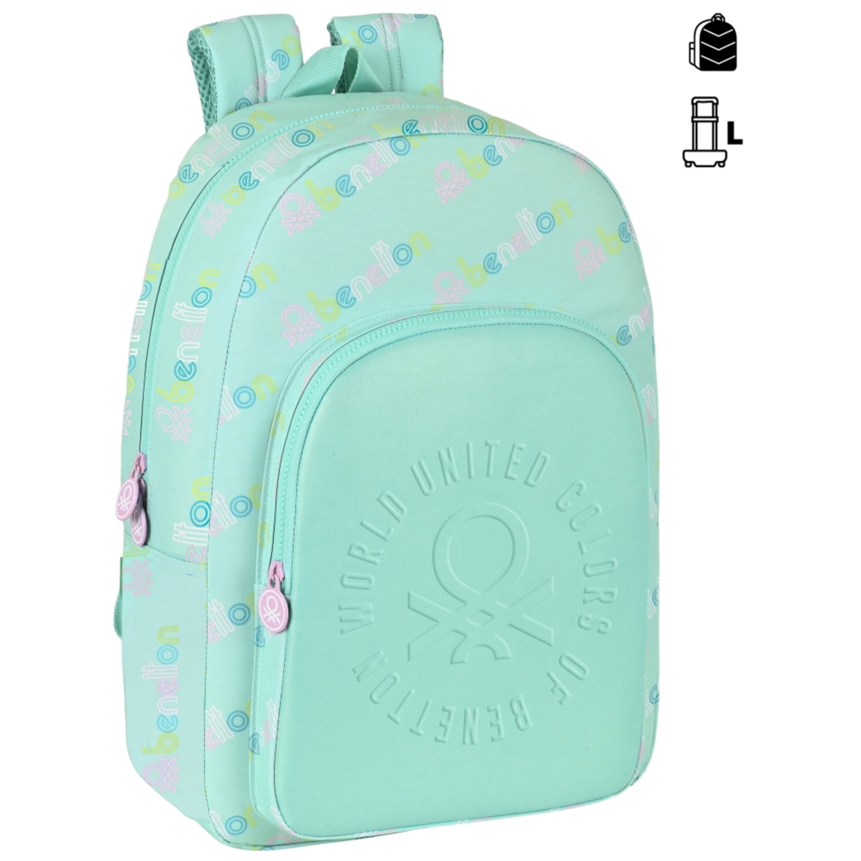 Mochila Adaptable Benetton World 46x30x14