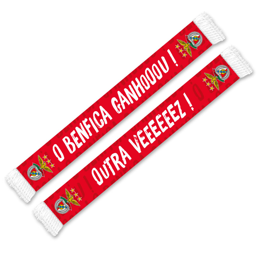 Cachecol O Benfica Ganhou - Outra Vez! - rojo-blanco - 