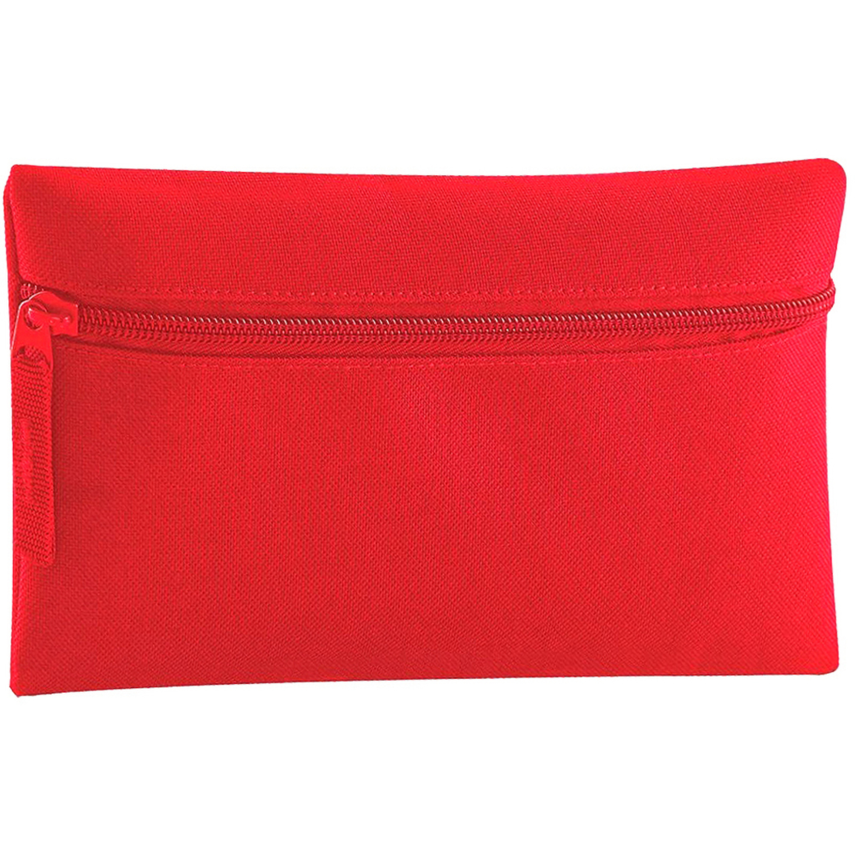 Estuche Clásico Con Cremallera (Paquete De 2) Quadra (Rojo)