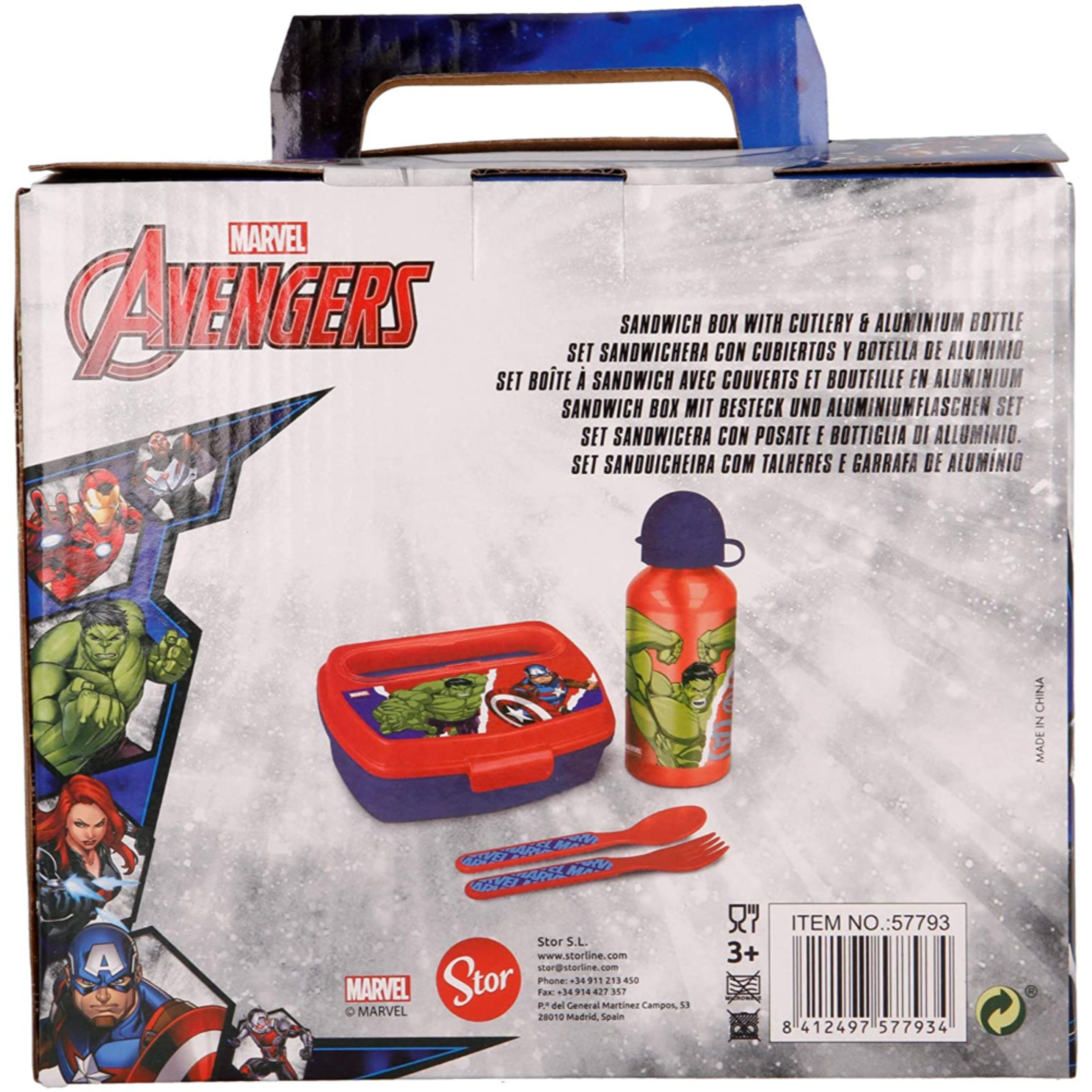 Sandwichera Avengers 65794 - Rojo  MKP