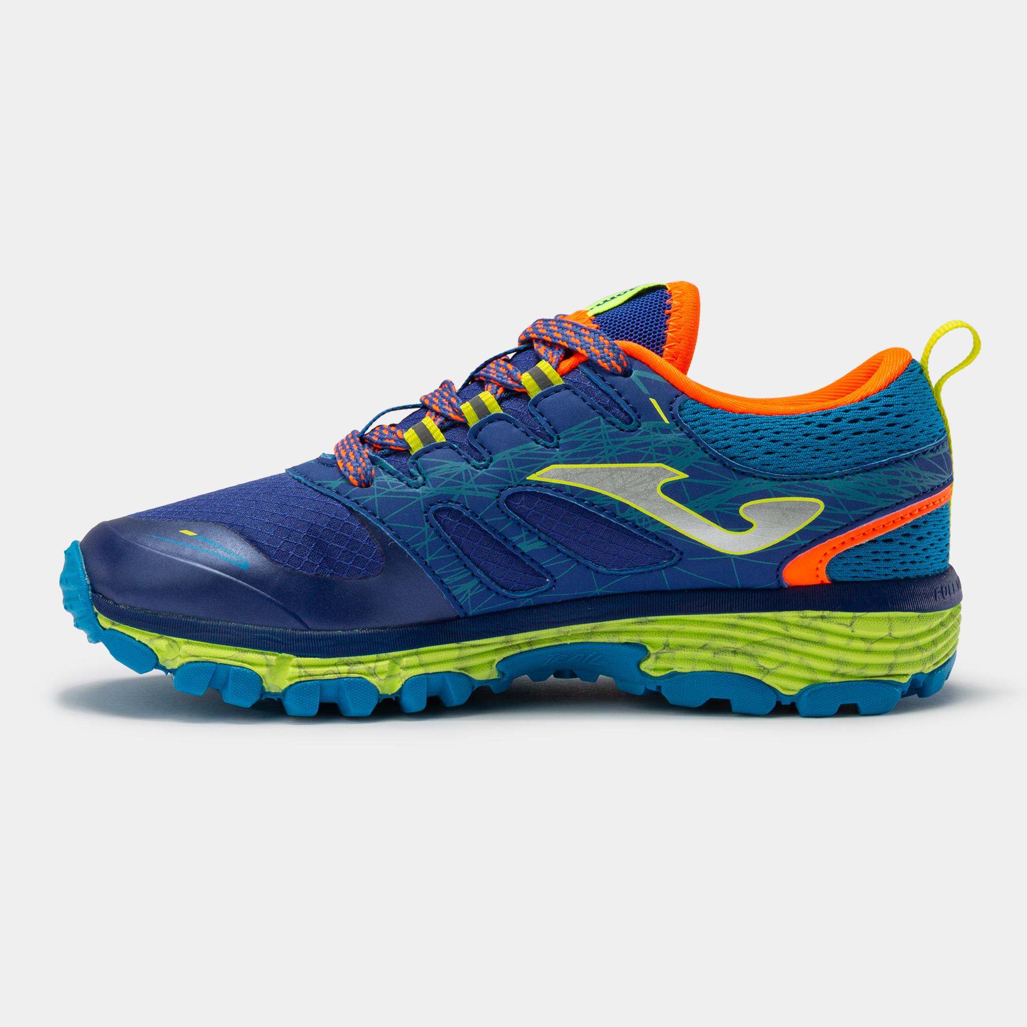 Zapatillas Joma J.sima Jr 22 Azul Eléctrico Naranja Flúor