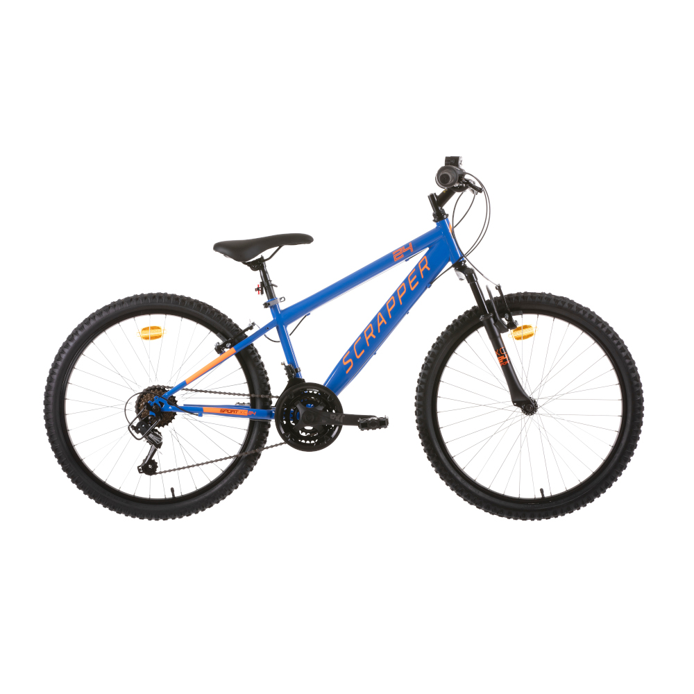 Bicicleta Infantil Montaña Scrapper Rueda 24" 18 Velocidades Azul - azul - 