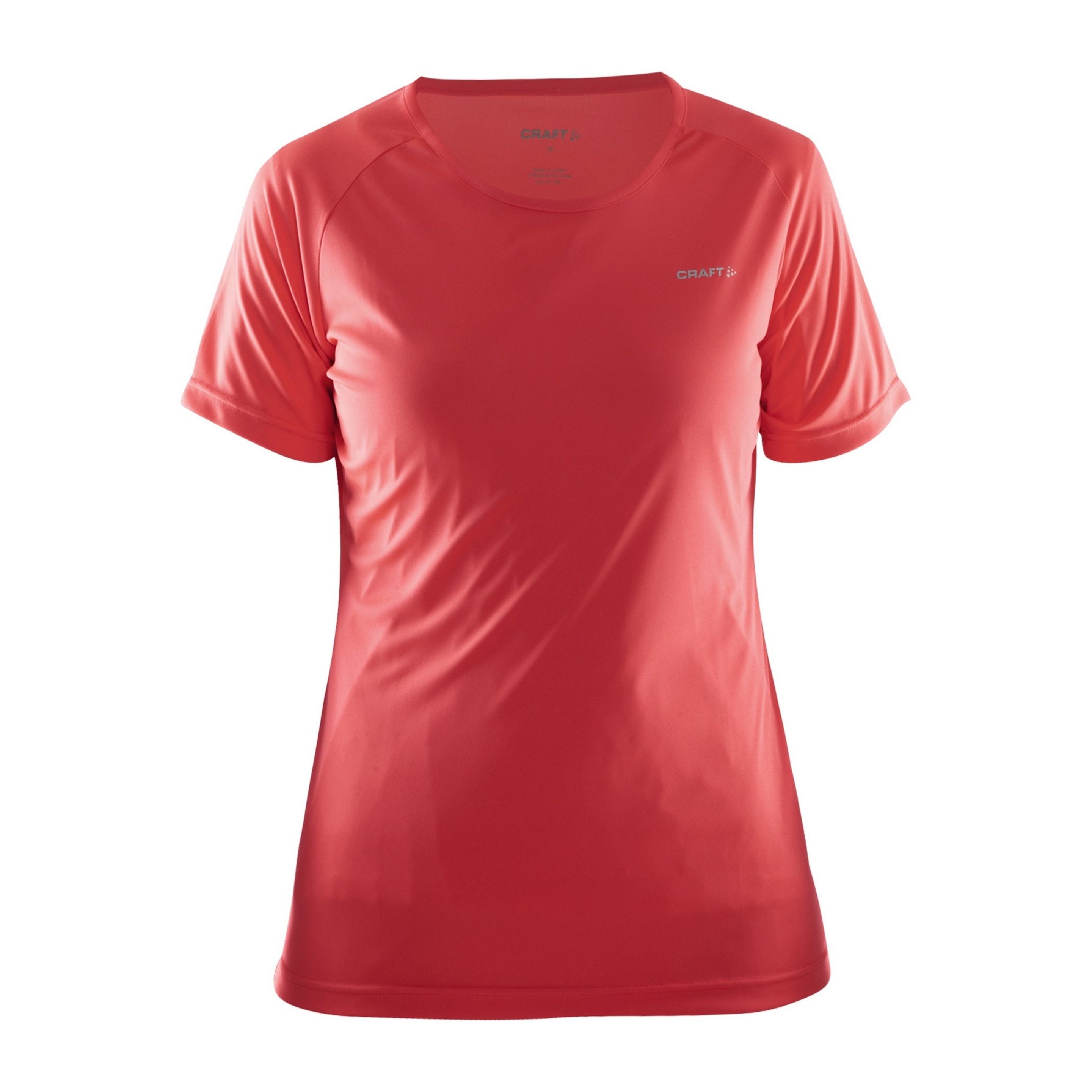 Craft - Camiseta De Manga Corta Deportiva Y Ligera Modelo Prime Para Mujer (Rojo)