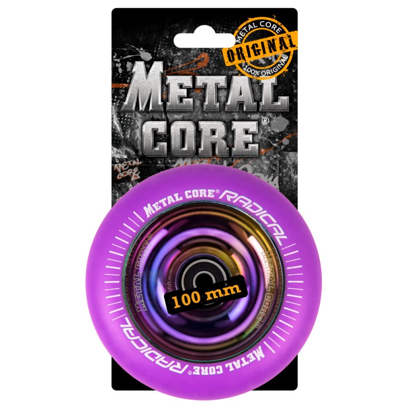 Ruedas Metal Core Radical Nucleo Rainbow Ref. Rvi100rw - Pieza De Recambio Patinete  MKP