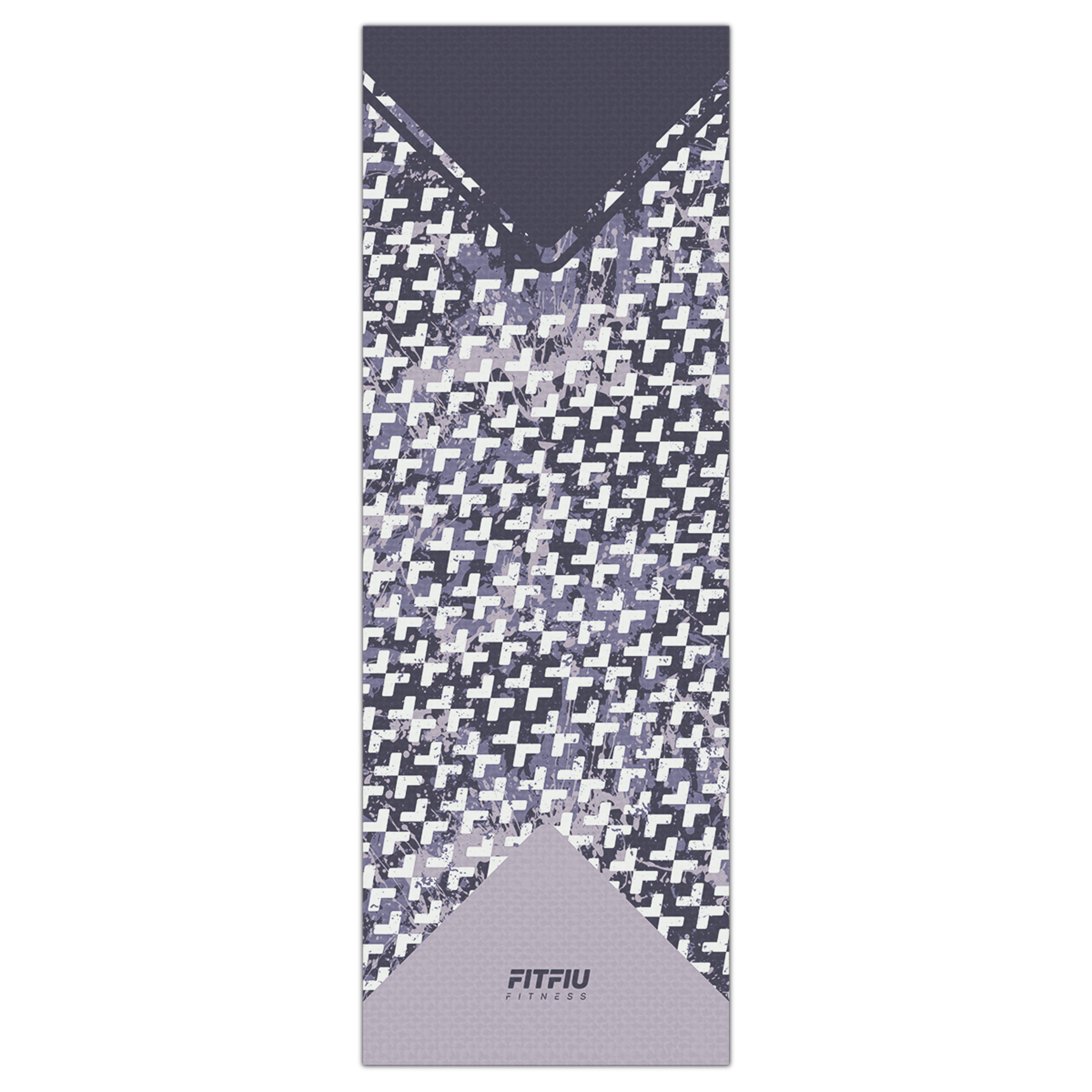 Esterilla Yoga Antideslizante Fitfiu Diseño Geometrico - Lila  MKP