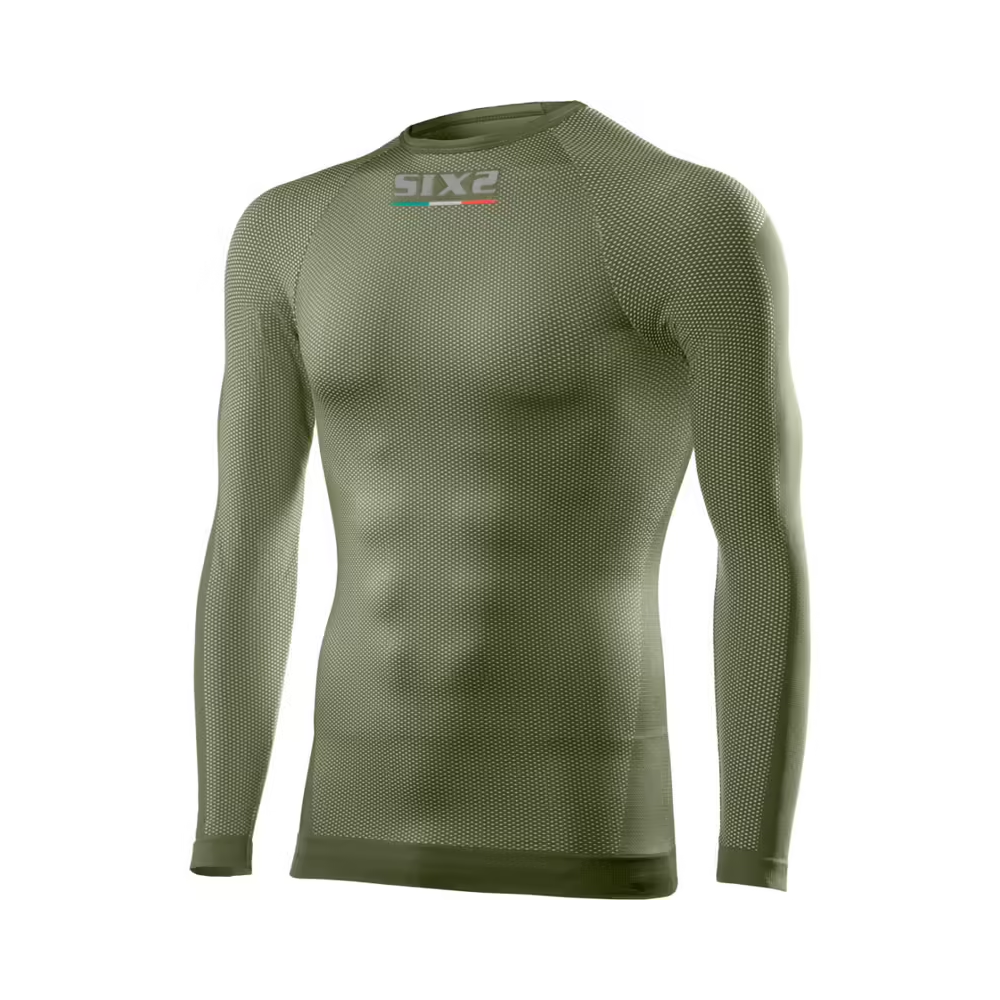 Camiseta Técnica Carbon Underwear Sixs Ts2 - verde-militar - 