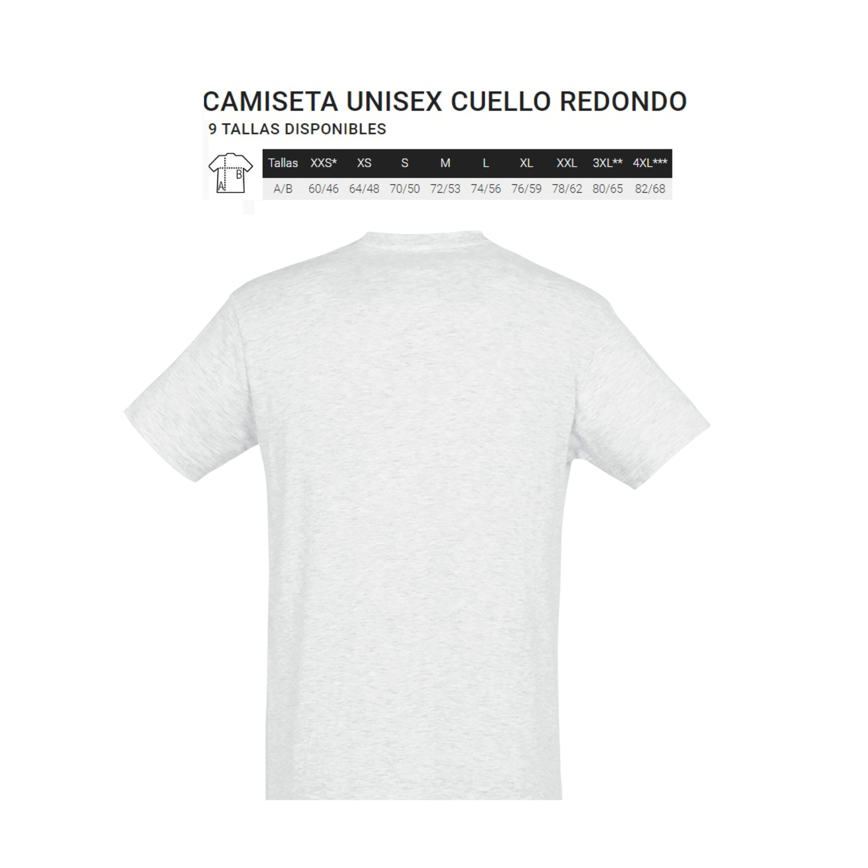 Pack De 10 Camisetas/ Camiseta Unisex Cuello Redondo Regent - blanco - Pack 10 Camisetas  MKP