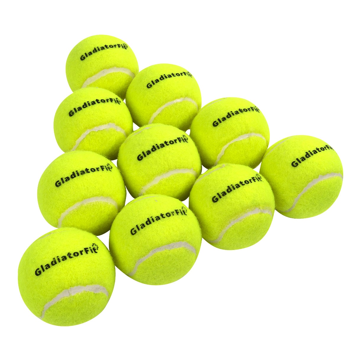 Pelotas De Tenis Para Competición Y Entrenamiento Gladiatorfit (juego De 10) - amarillo - 