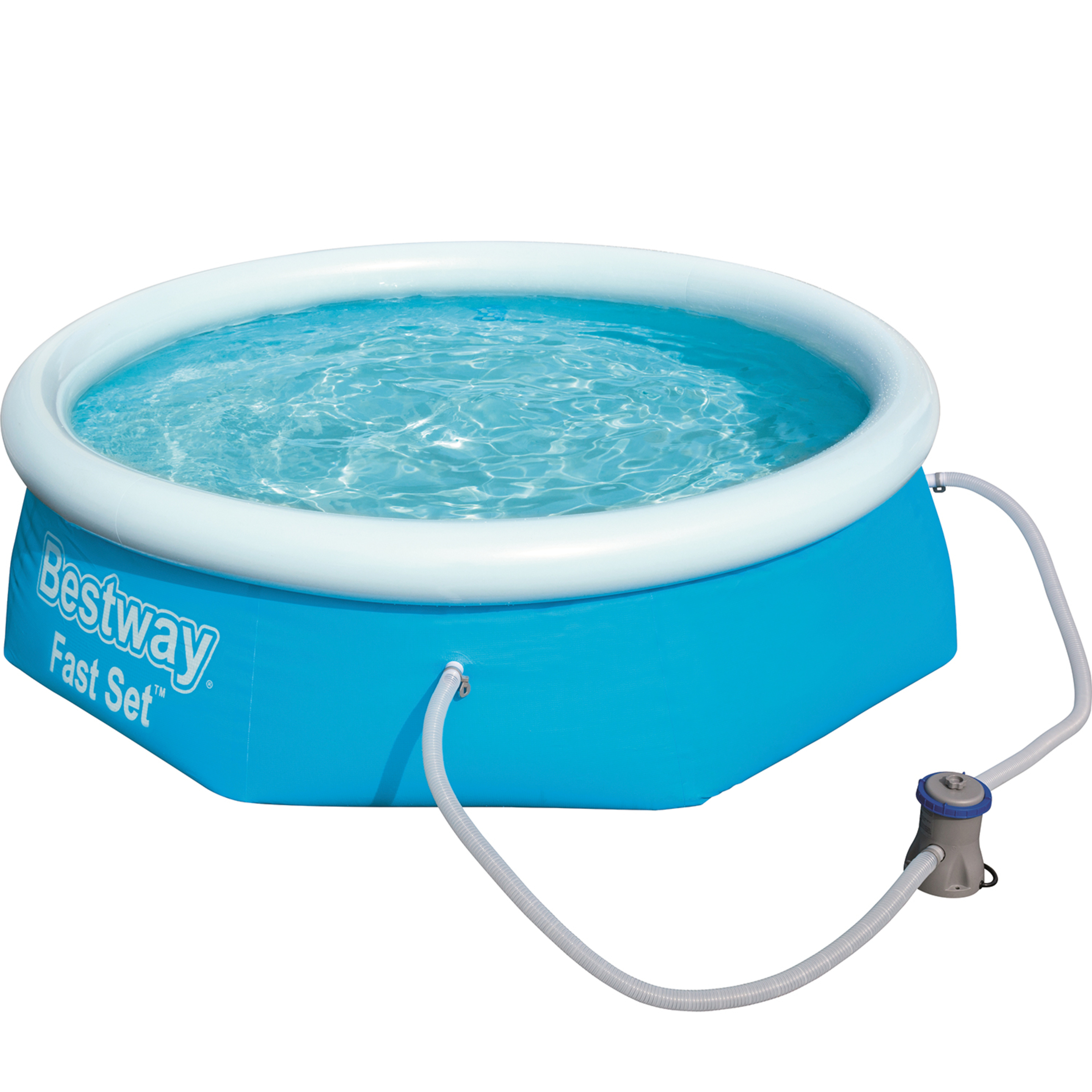 Piscina Bestway Fast Set Con Bomba De Filtro 244 X 66cm