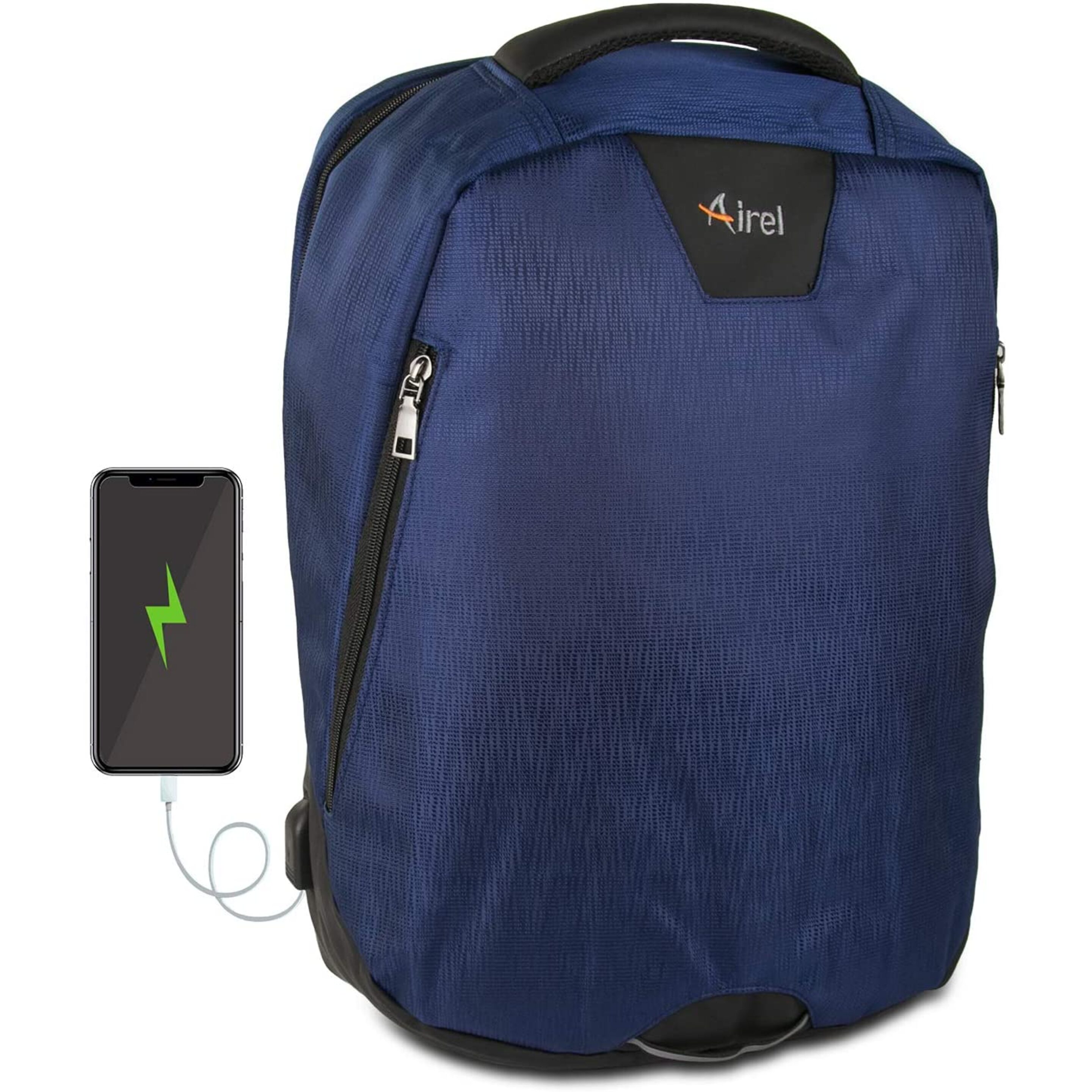 Airel Mochila Impermeable Para Portátil Con Usb Y Cargador Medidas: 41x35x15 Cm / 15,6 Pulgadas