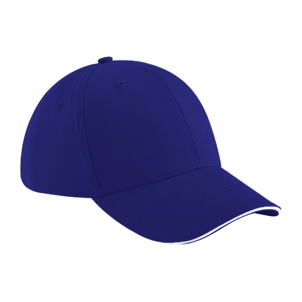 Gorra De Algodón Beechfield Athleisure (paquete De 2) - azul-blanco - 