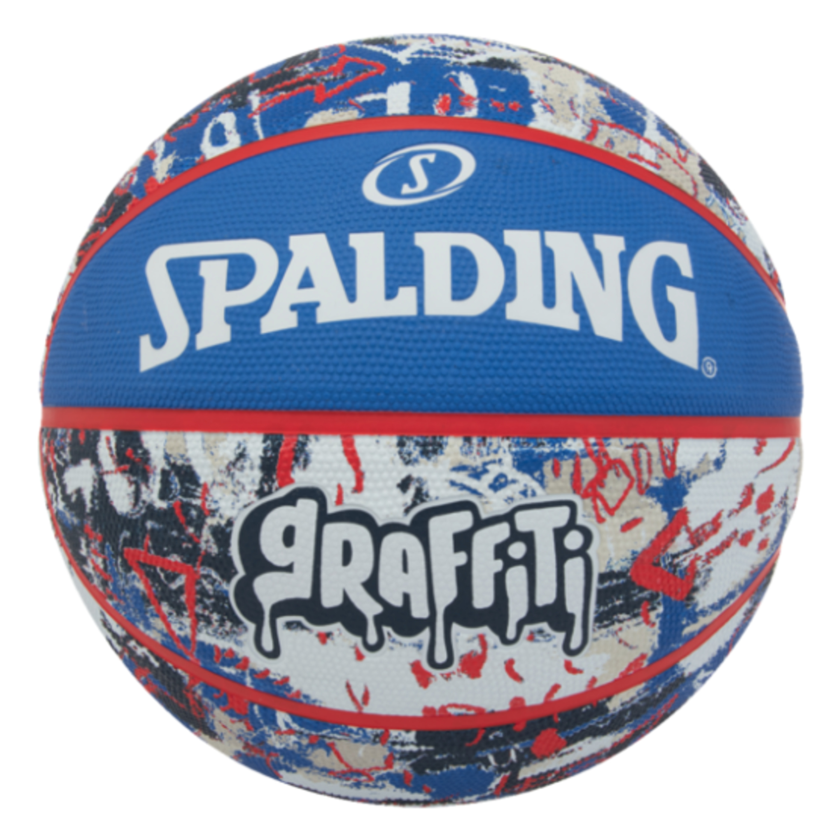 Balón De Baloncesto Spalding Grafitti Blue-red Sz7