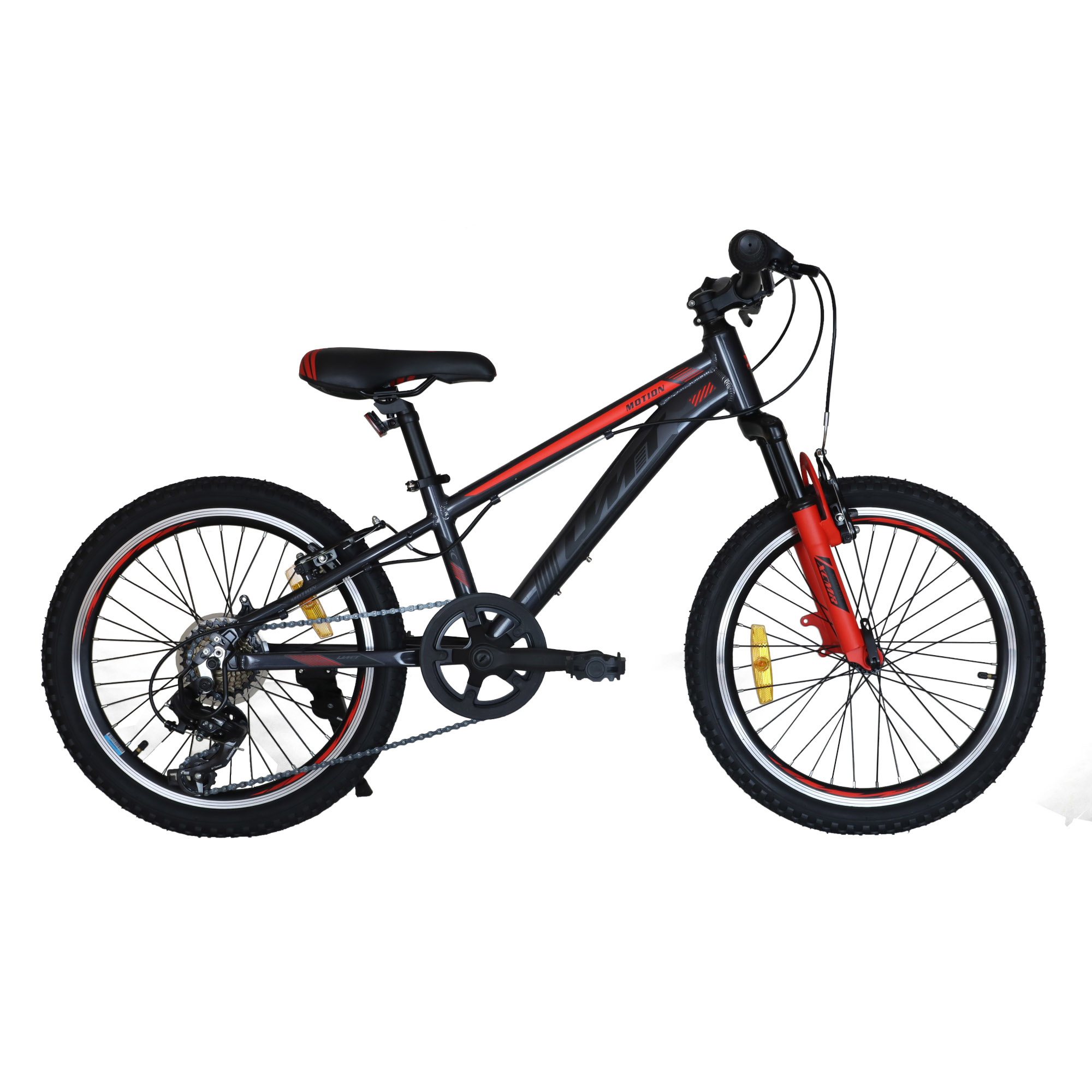 Bicicleta Infantil Umit 4motion 20” Alumínio Para Crianças De 5 A 8 Anos Cor Preto - negro - 
