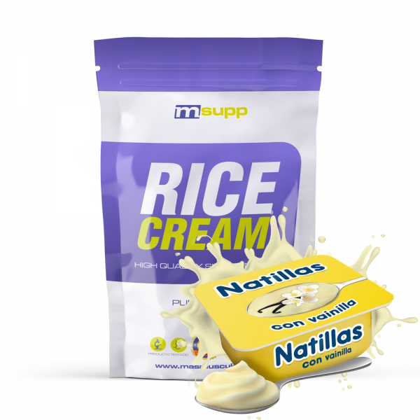 Rice Cream (crema De Arroz Precocida) - 1kg De Mm Supplements Sabor Natillas De Vainilla -  - 