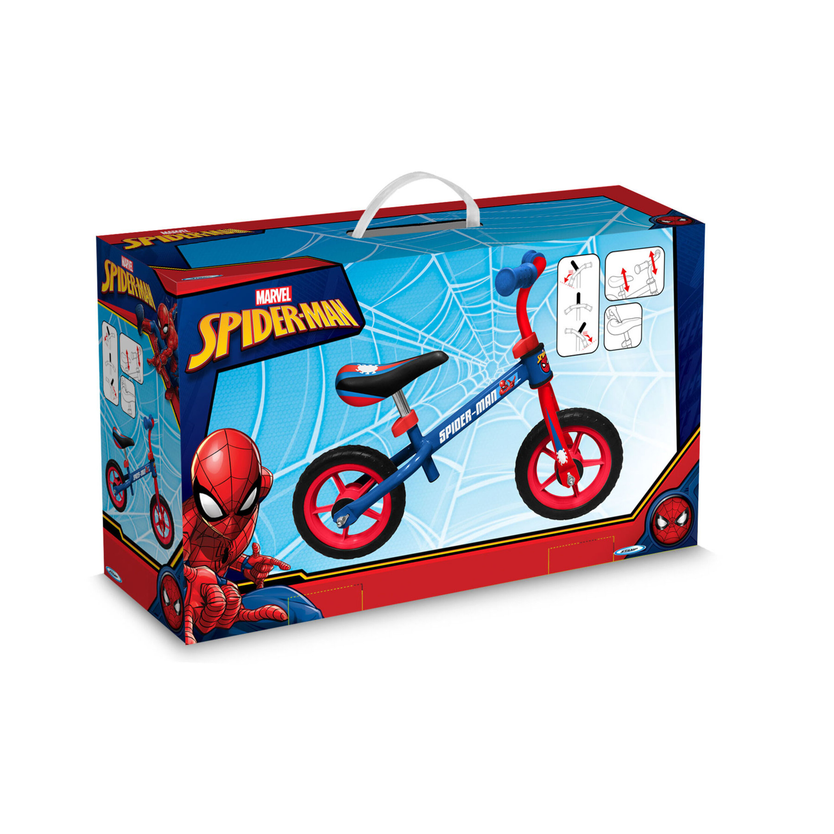 Bicicleta Equilibrio 10 Pulgadas Spider-man 2-4 Años - Azul  MKP