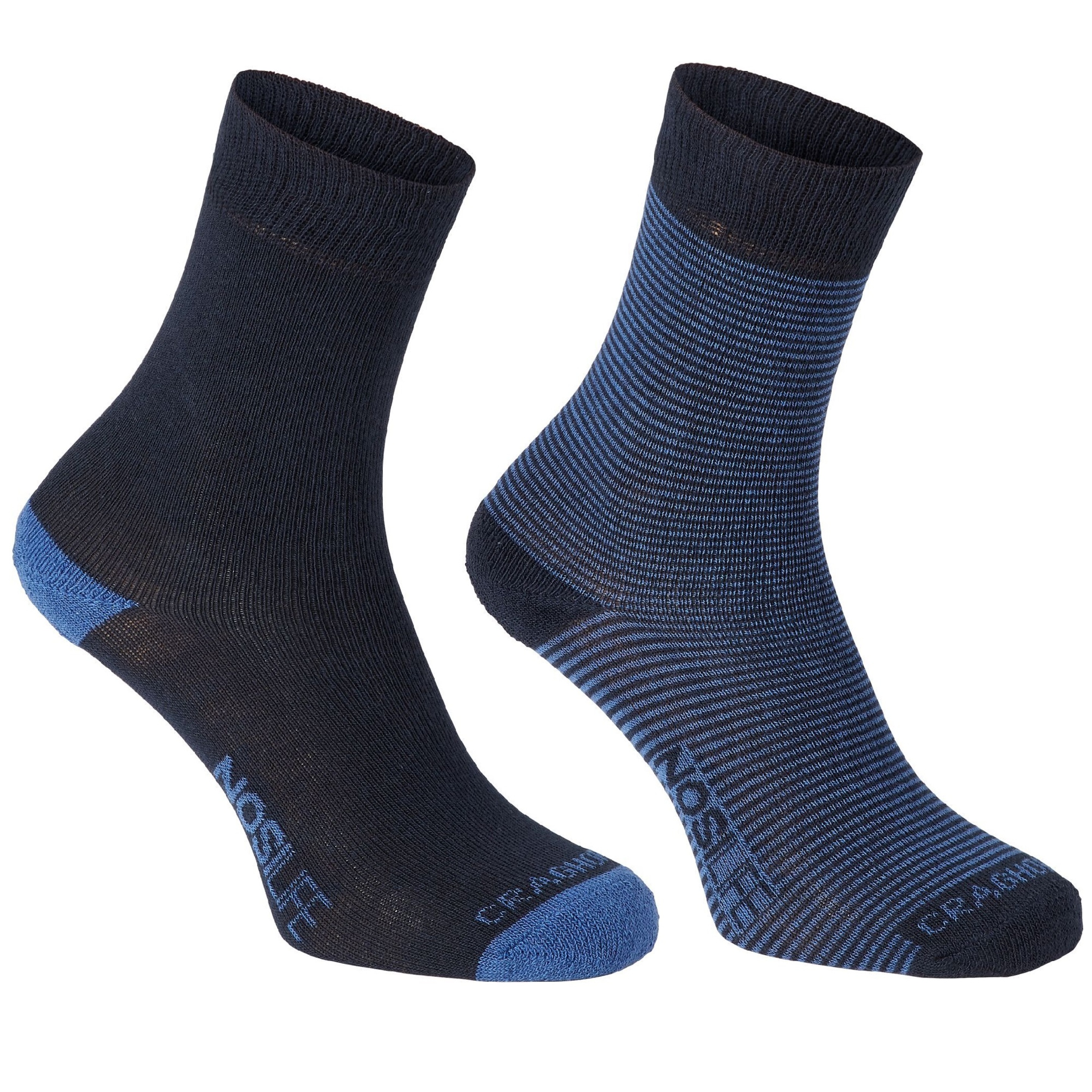 Craghoppers - Calcetines Deportivos Tecnología Nosilife Para Hombre Caballero (Paquete De 2) (Azul