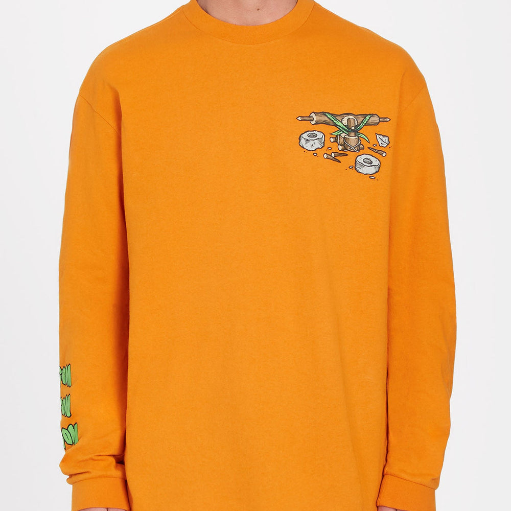 Volcom T-shirt Todd Bratrud Ls Saffron