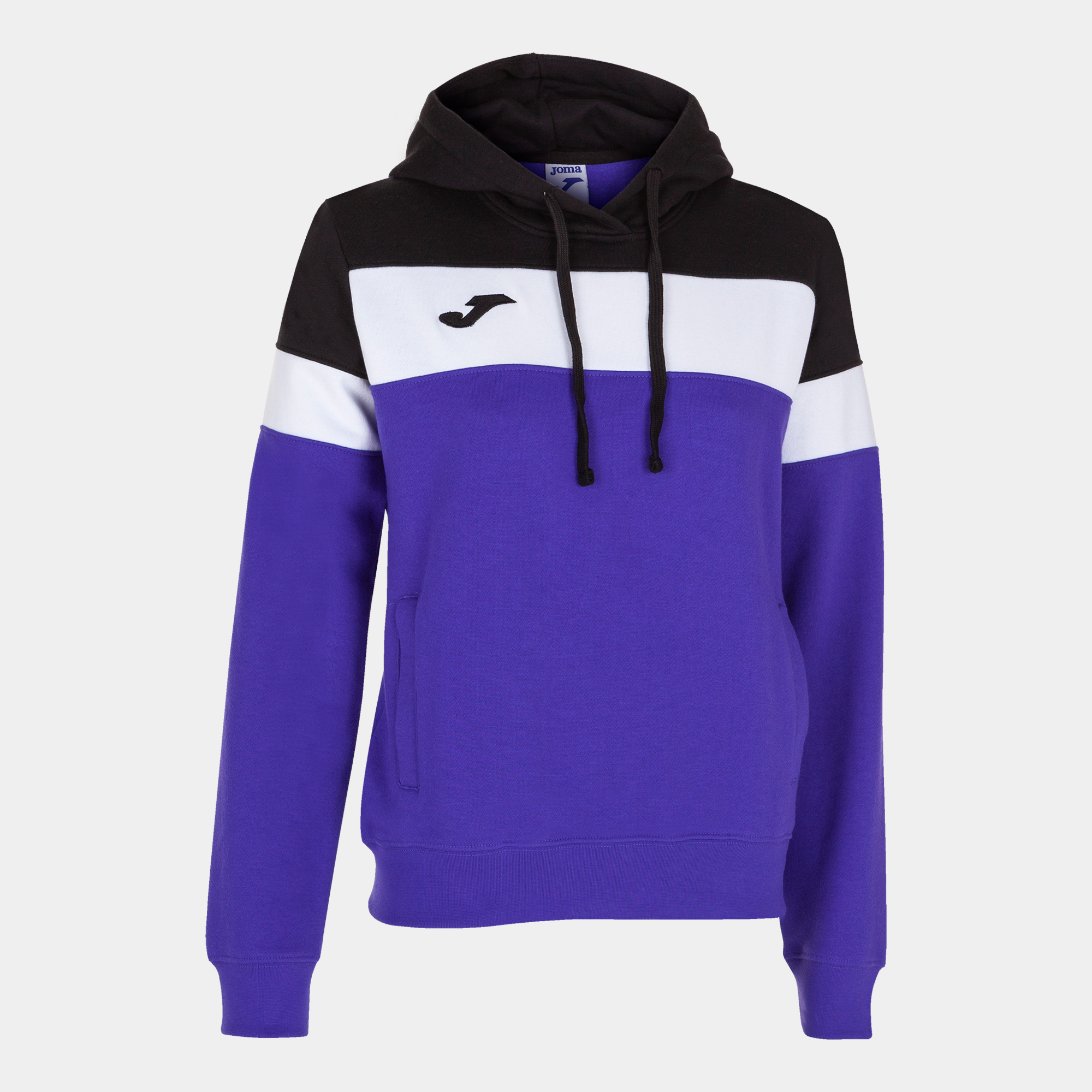 Sudadera Con Capucha Joma Crew Iv Morado Negro Blanco