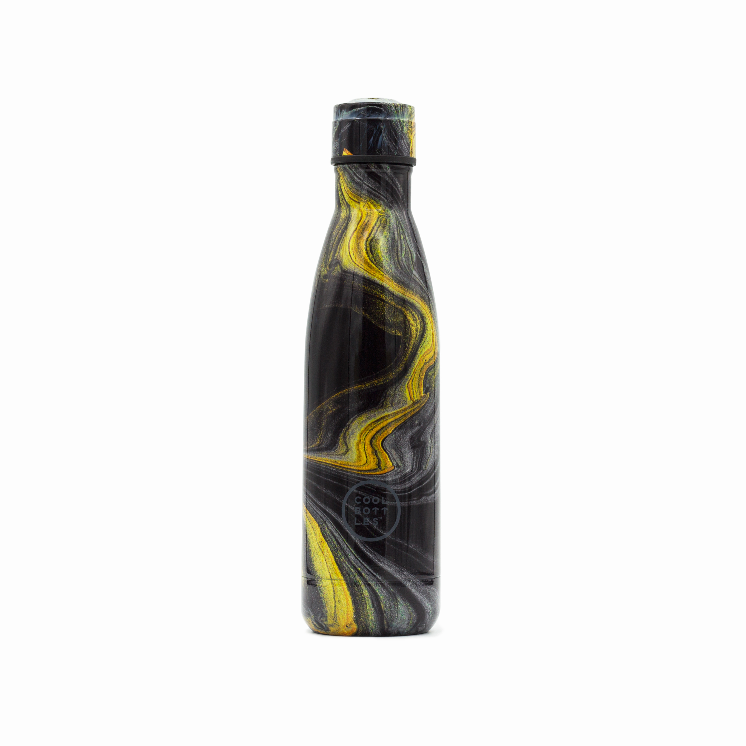 Garrafa Térmica Em Aço Inoxidável Liquid Gold - Cool Bottles - negro-amarillo - 