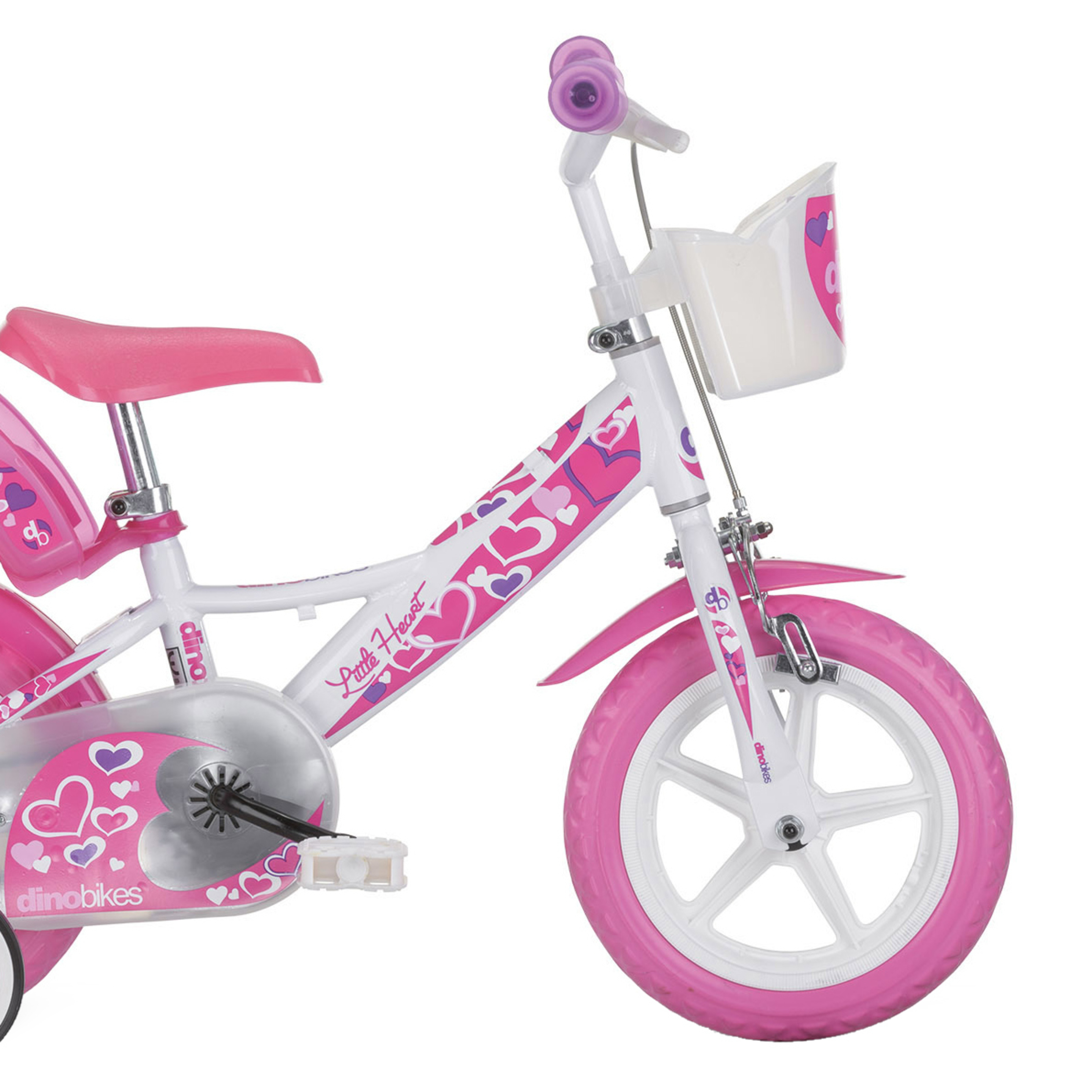 Bicicleta Infantil Hearts 12 Pulgadas 3-5 Años - Blanco  MKP