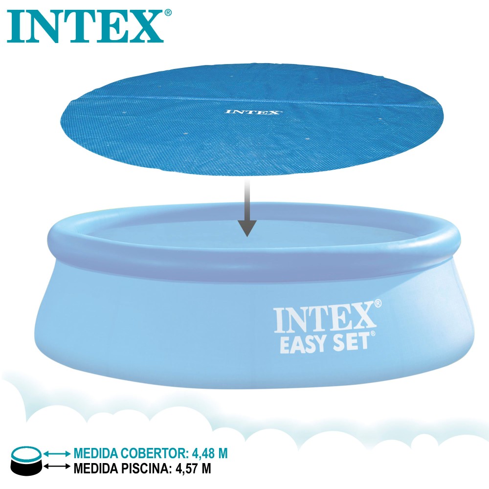 Cobertor Solar Intex Piscinas Easy Set/metal Frame 457 Cm