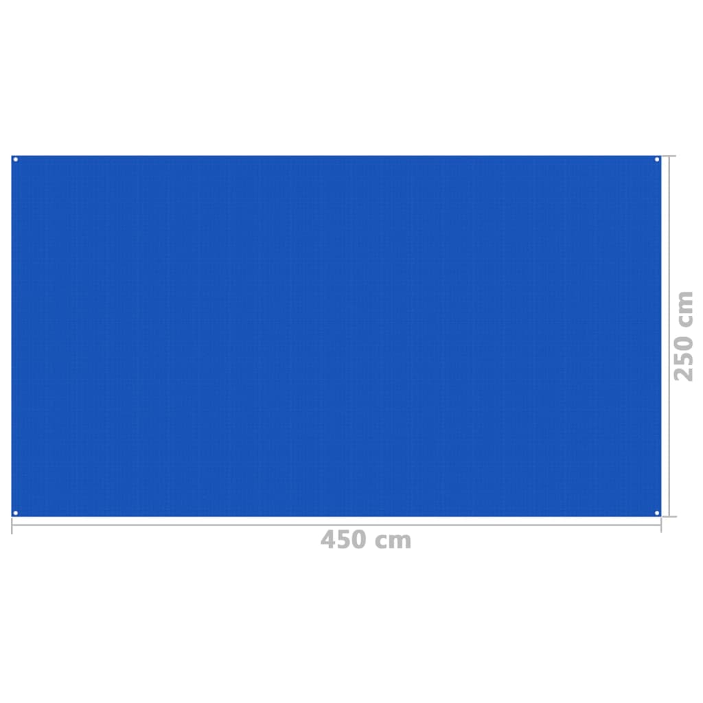 Tapete Para Tenda Vidaxl Azul 250 X 450 Cm