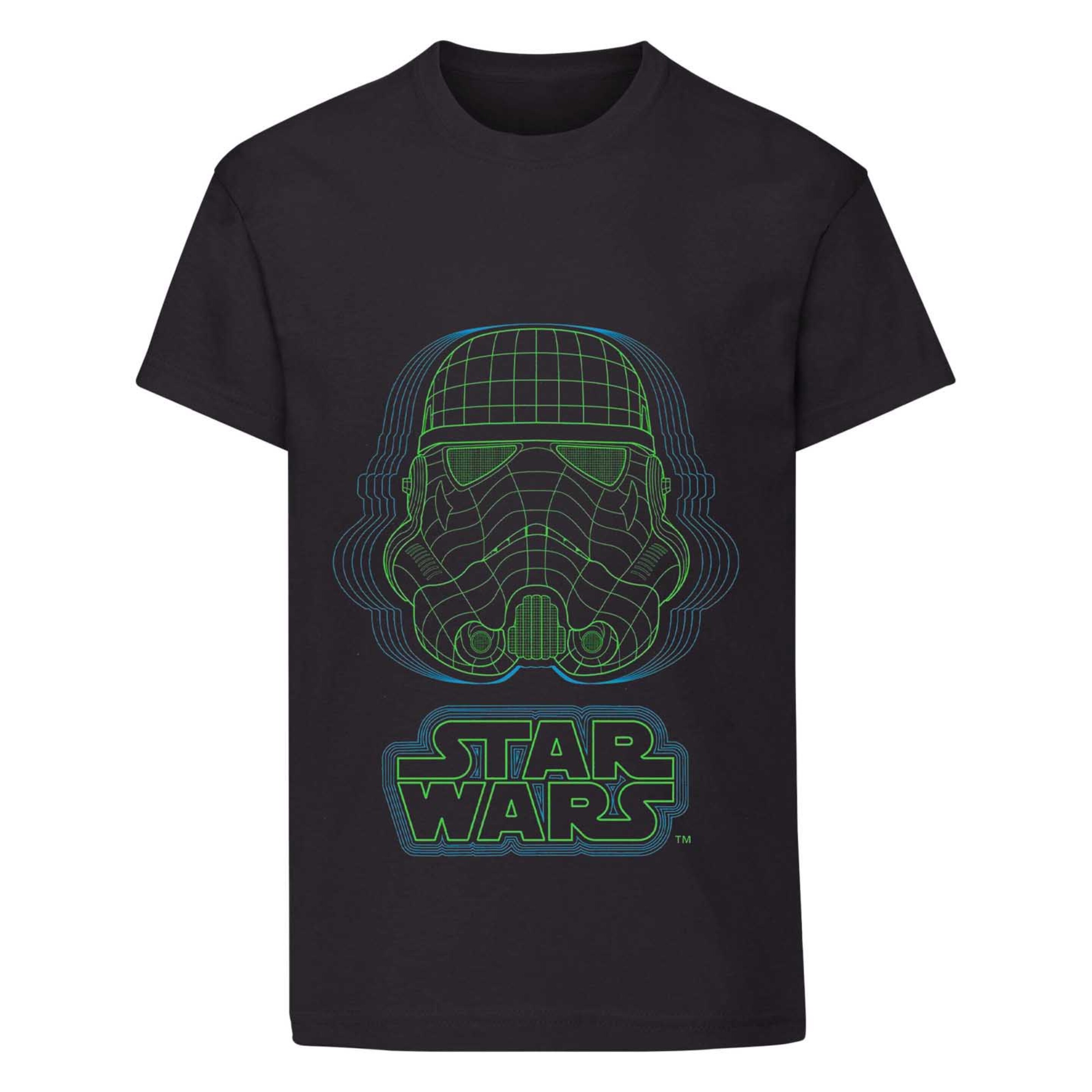 Camiseta Wireframe Casco Stormtrooper Niños Star Wars