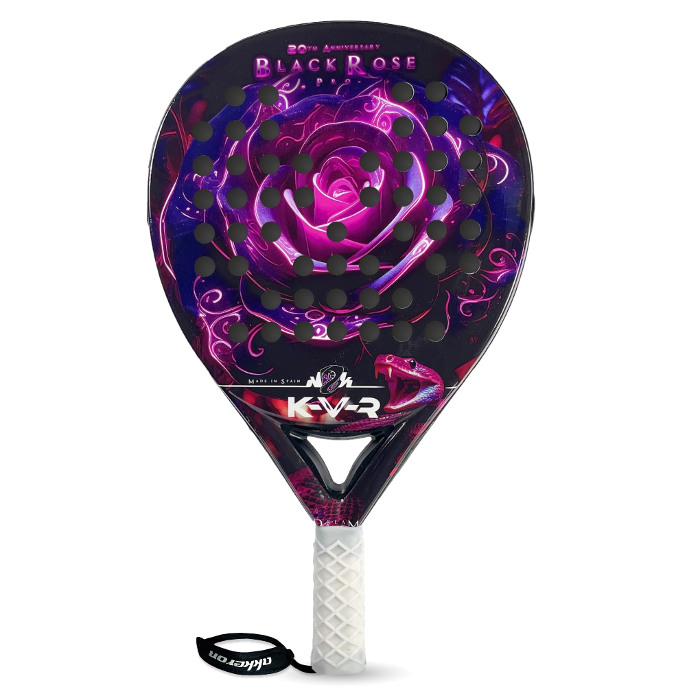 Pala De Padel Akkeron Black Rose 20th - negro-rosa - 
