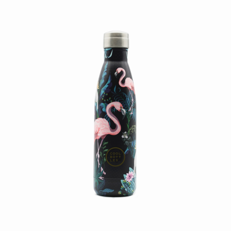 Botella Térmica Acero Inoxidable Cool Bottles - Tropical Flamingo Navy