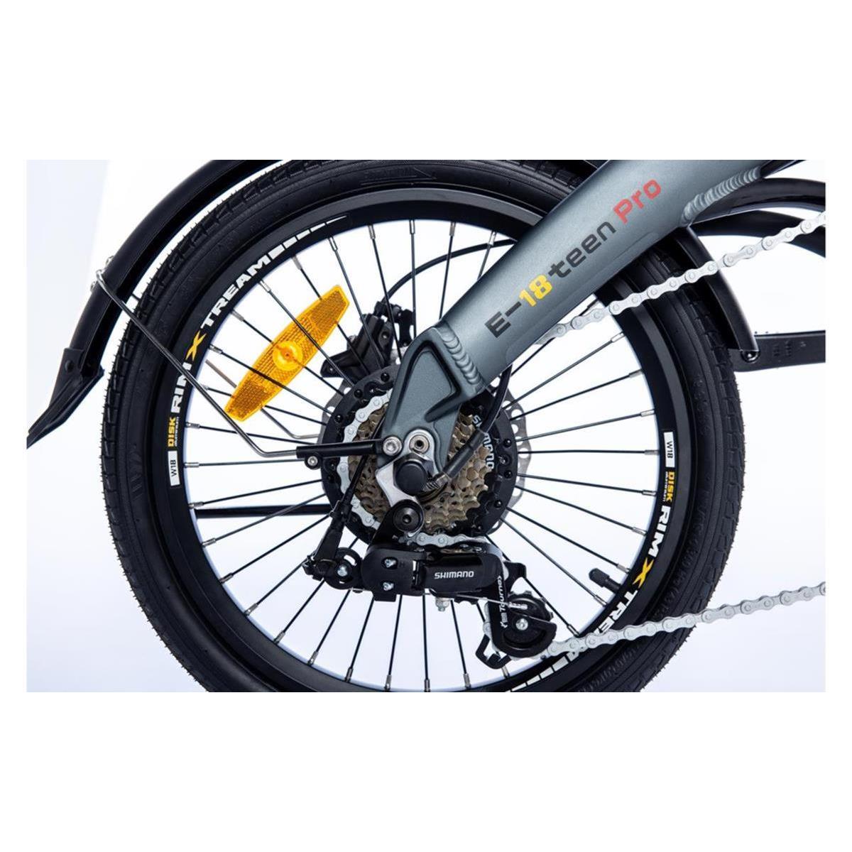 Bicicleta Electrica Plegable, Moma Bikes E18teen, Aluminio. Shimano 7v. Bat. Ion Litio 36v 9ah  MKP