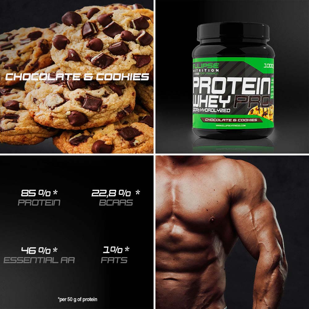 Protein Whey Pro 100% Hydrolyzed 1kg - Chocolate Cookies