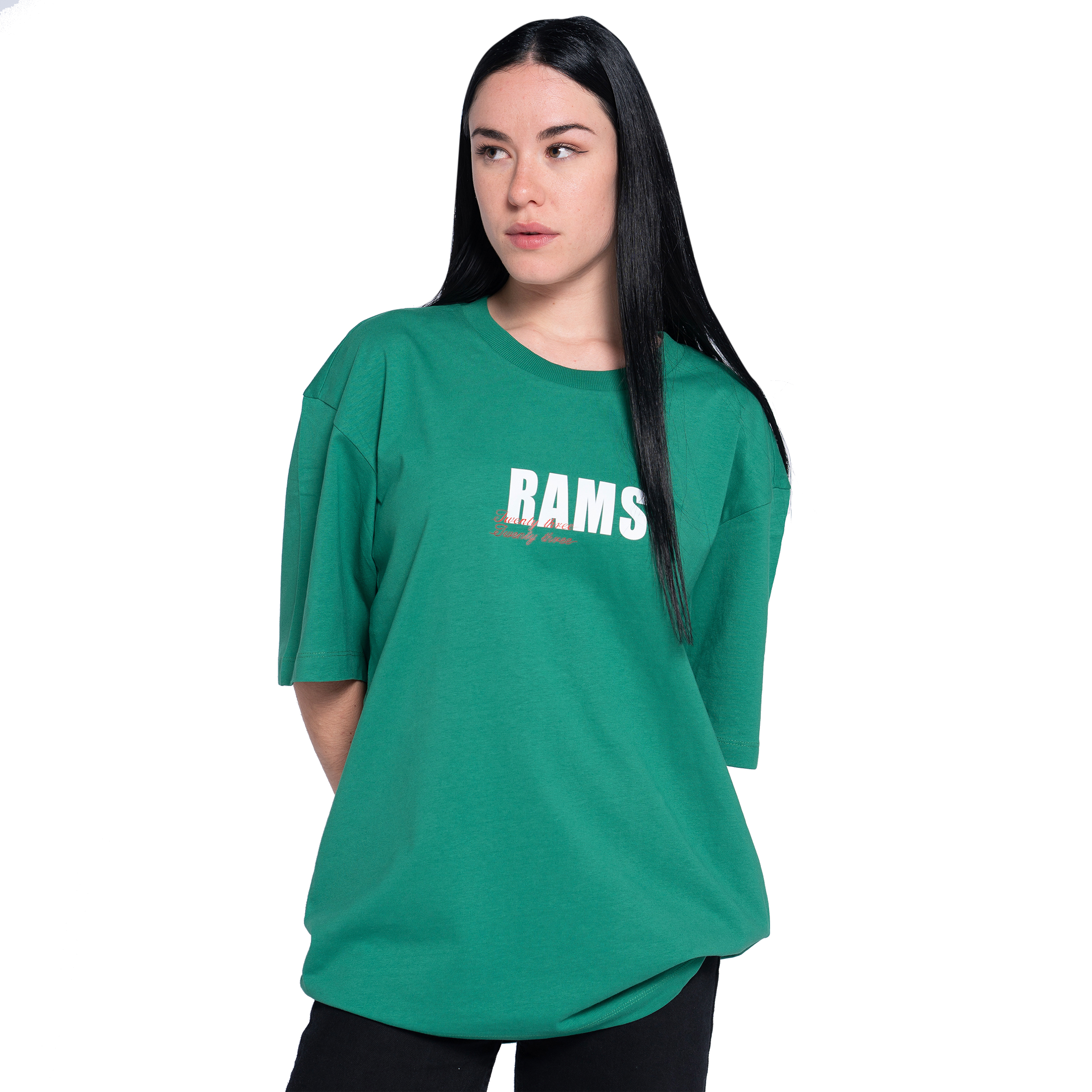 Camiseta Oversize Rams 23 Doble Twenty Three - verde - 