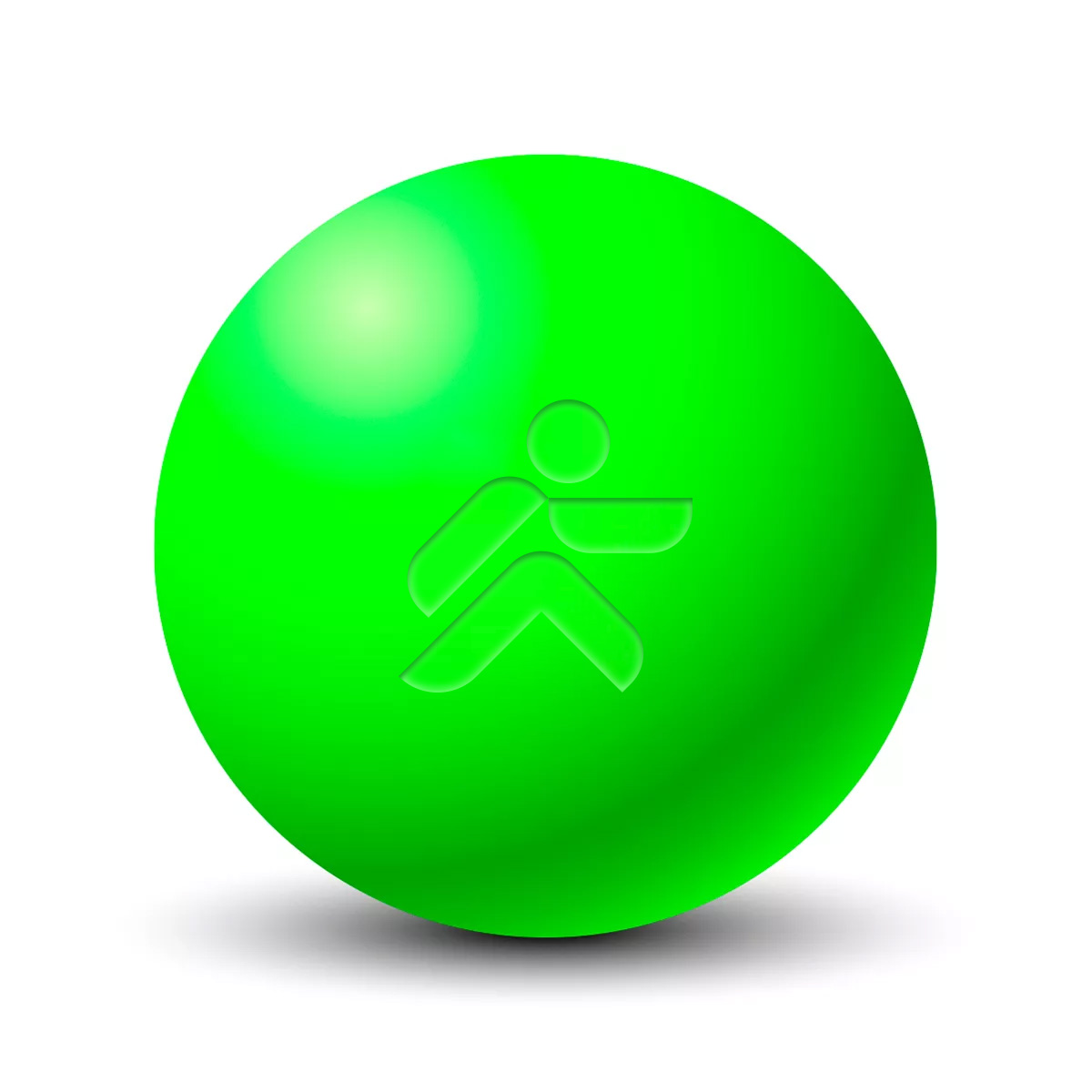 Bola De Massagem Ebonite Ø 6cm "bola De Espuma | Verde - verde - 