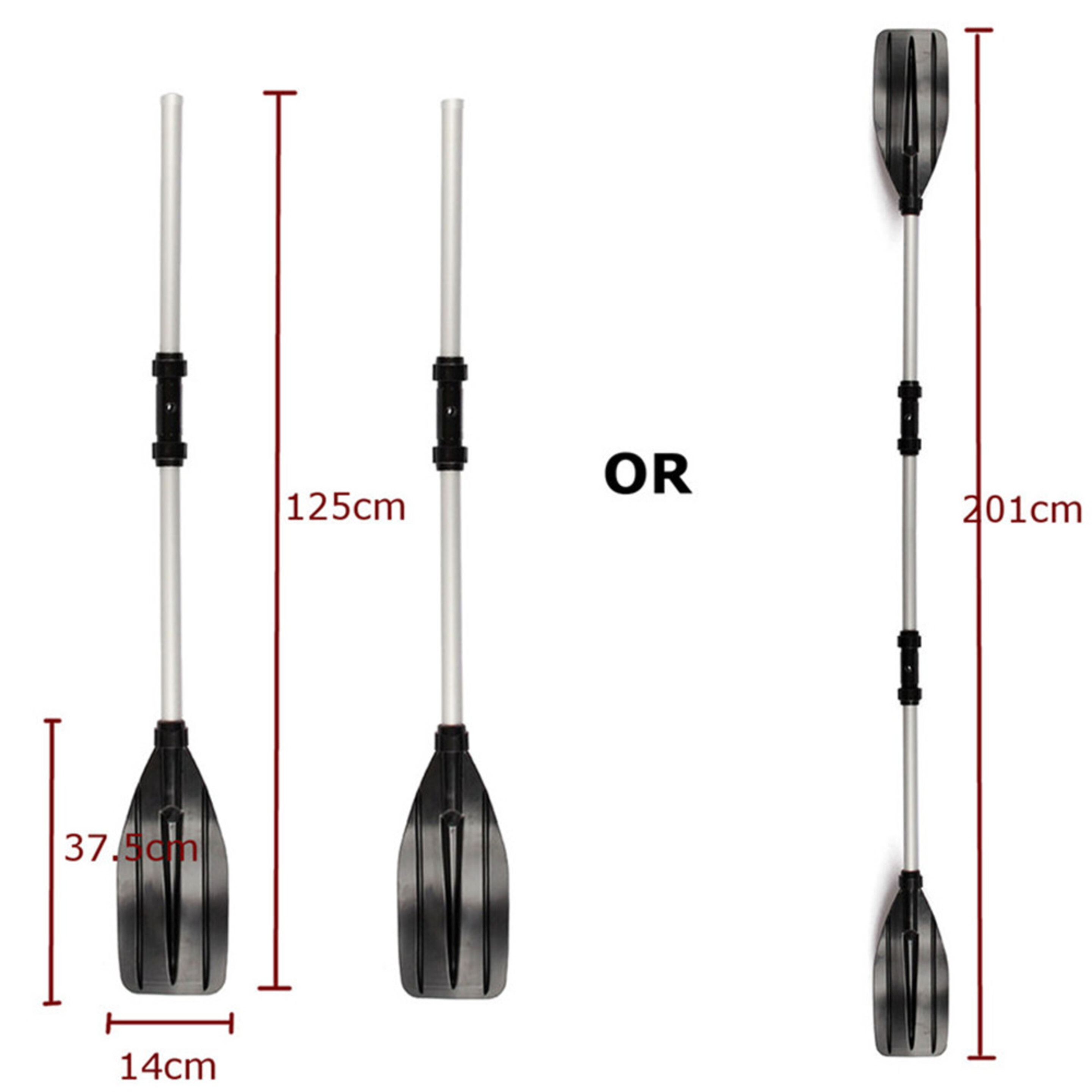 1 Par De Palas De Remos De Kayak A Flote Desmontables De Aleación De Aluminio Insma