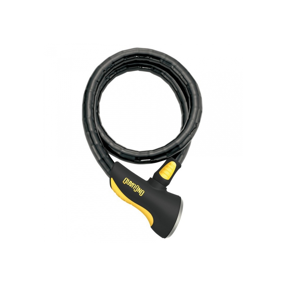 Cerradura De Cable Onguard Rottweiler-120cmx25mm - negro-amarillo - 